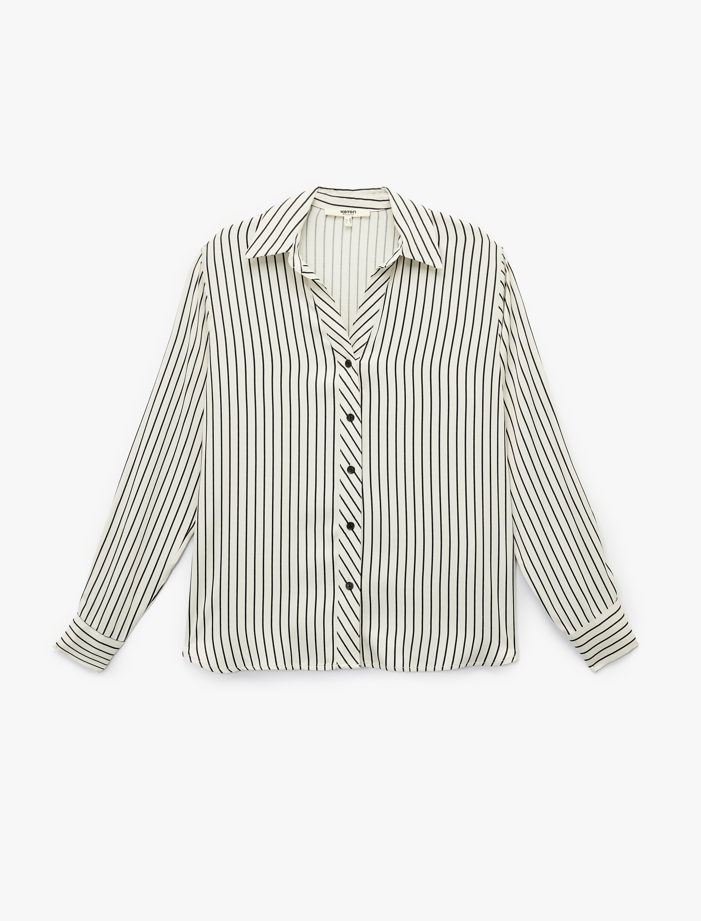   Regular Fit Uzun Kollu Düğmeli Viskon Gömlek