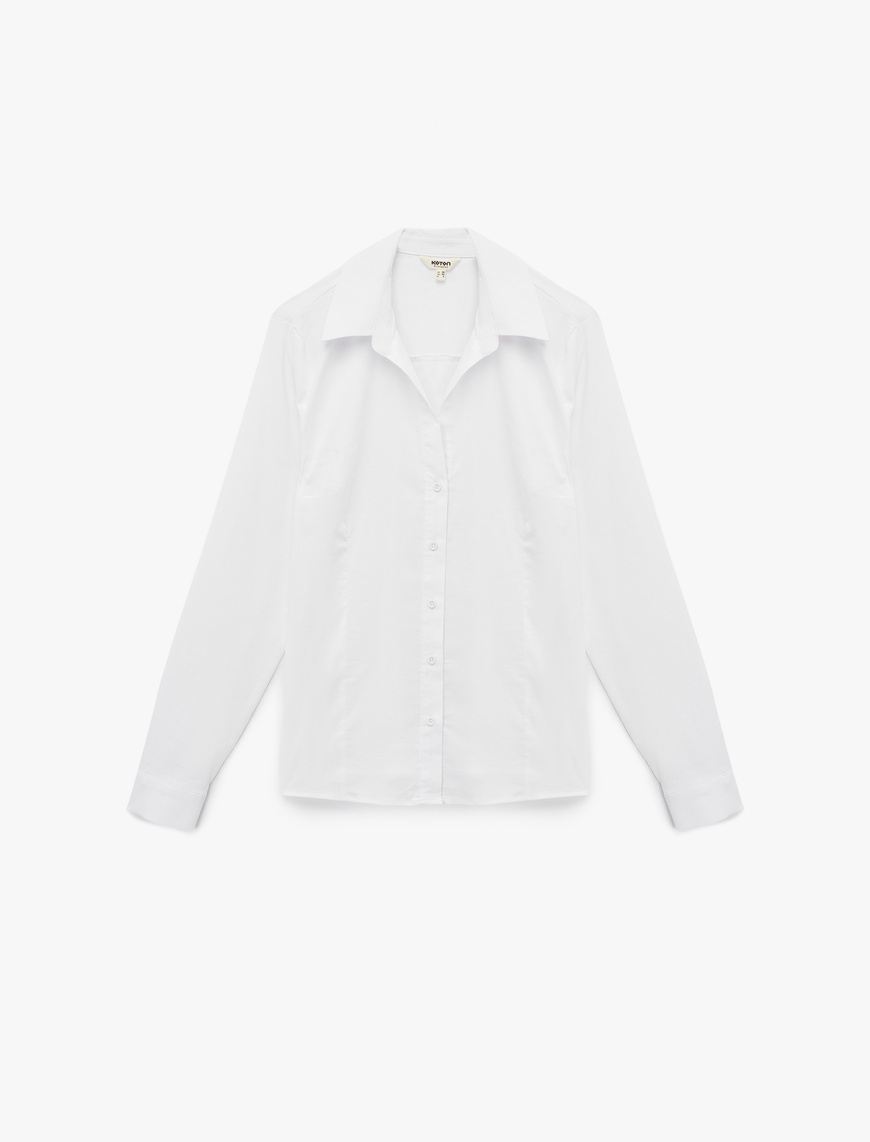   Uzun Kollu Klasik Yaka Slim Fit Gömlek