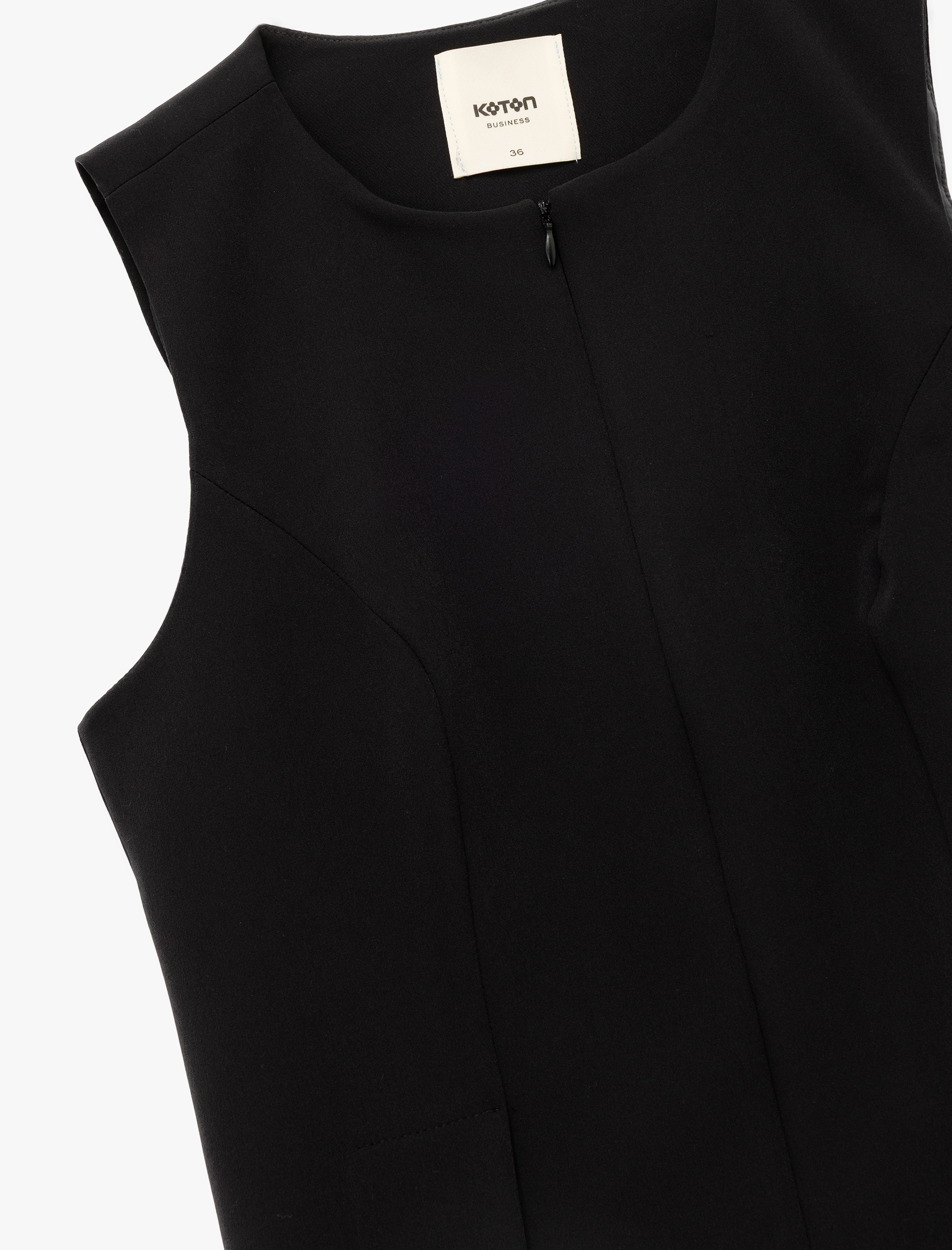   Kolsuz Bisiklet Yaka Fermuar Detaylı Yelek