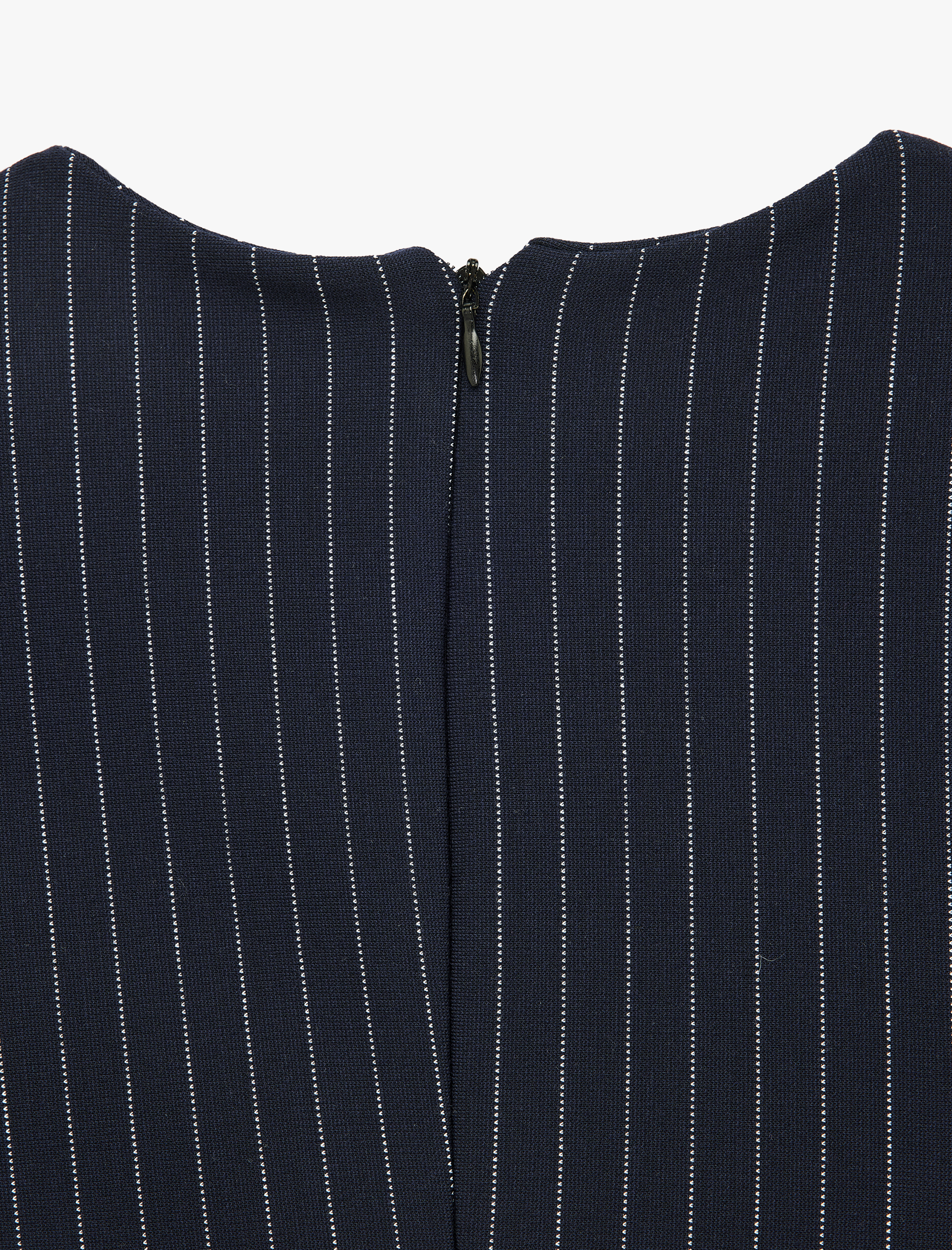   Slim Fit Bisiklet Yaka Drapeli Kolsuz Mini Elbise