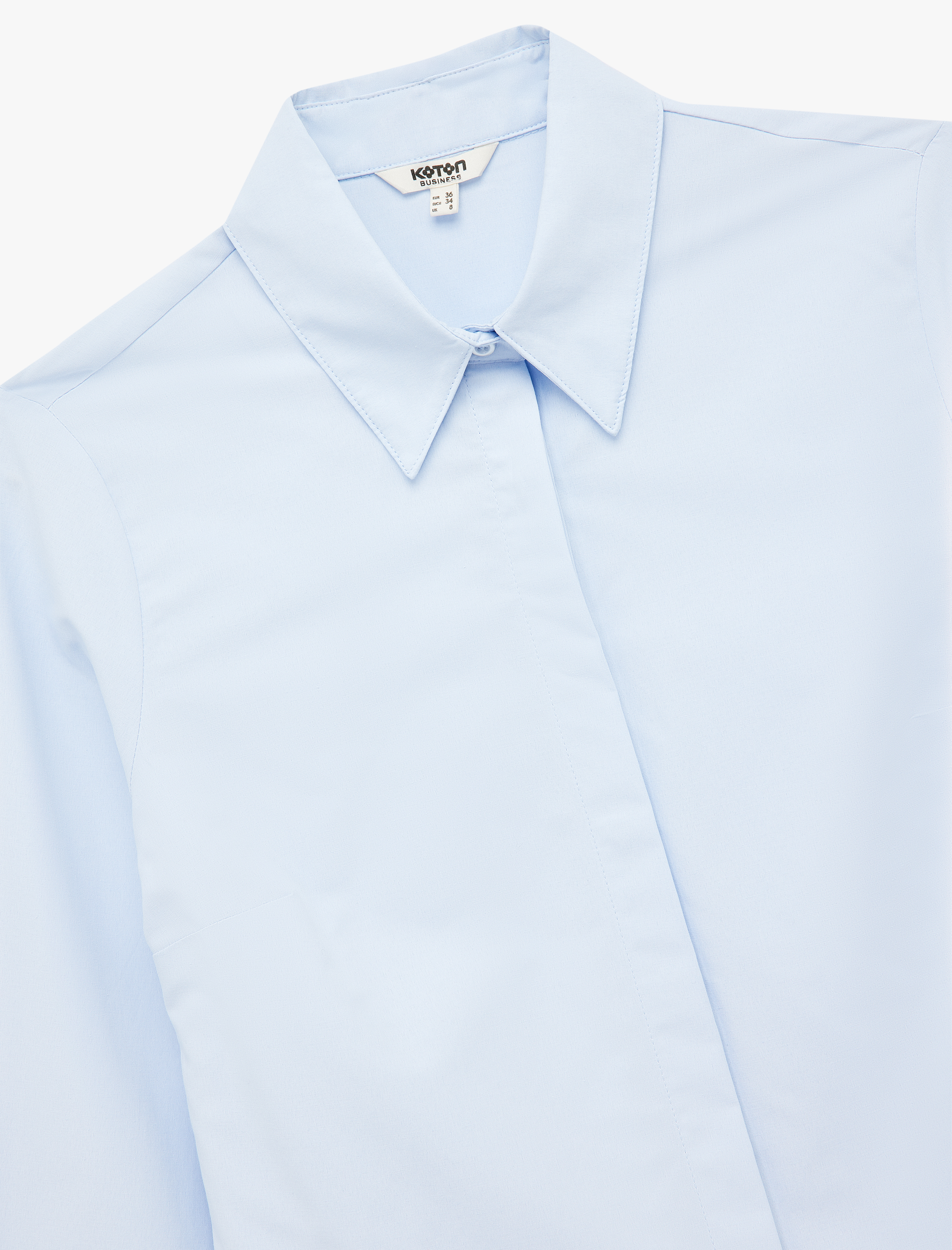   Regular Fit Klasik Yaka Uzun Kollu Poplin Gömlek