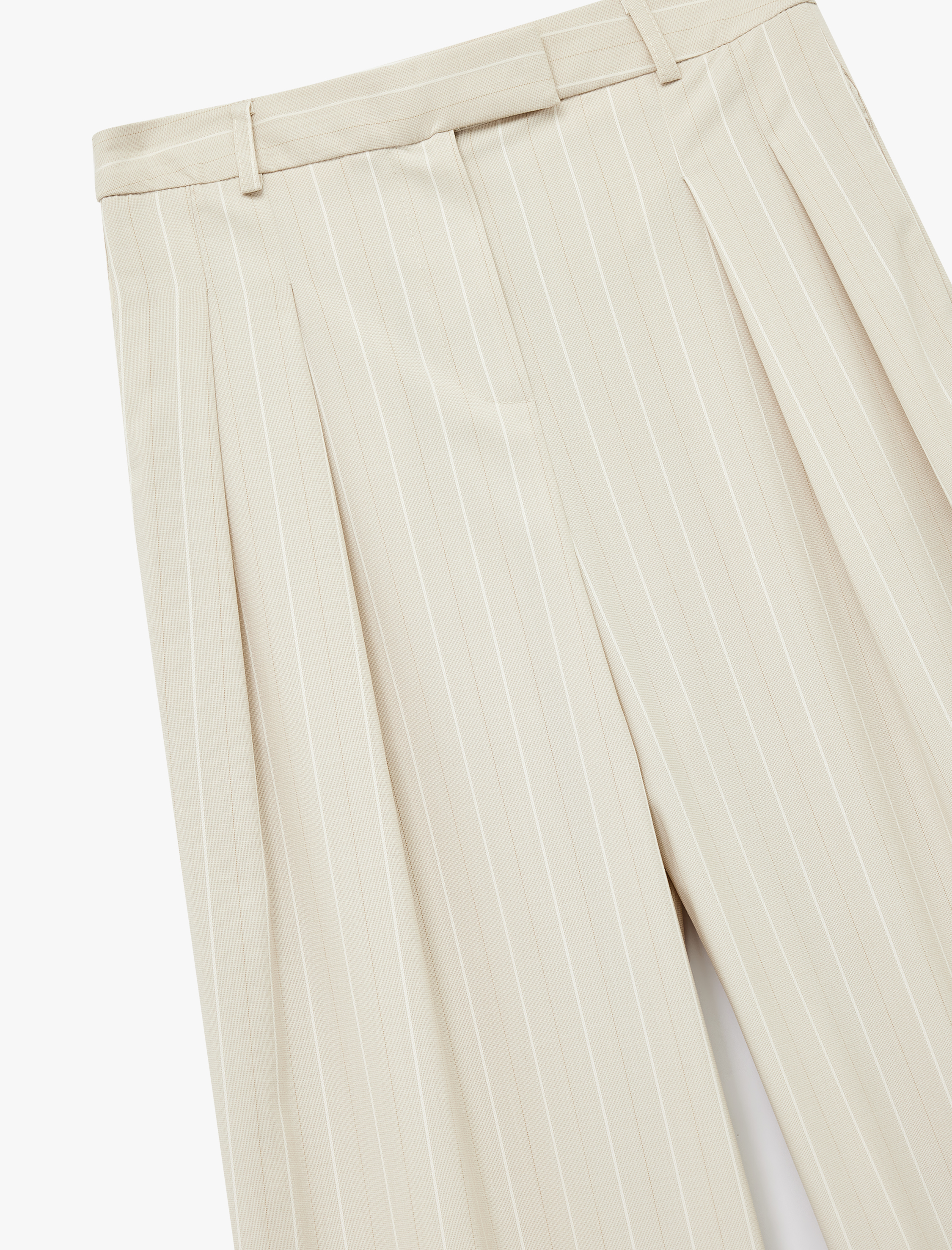   Pileli Geniş Paça Palazzo Pantolon