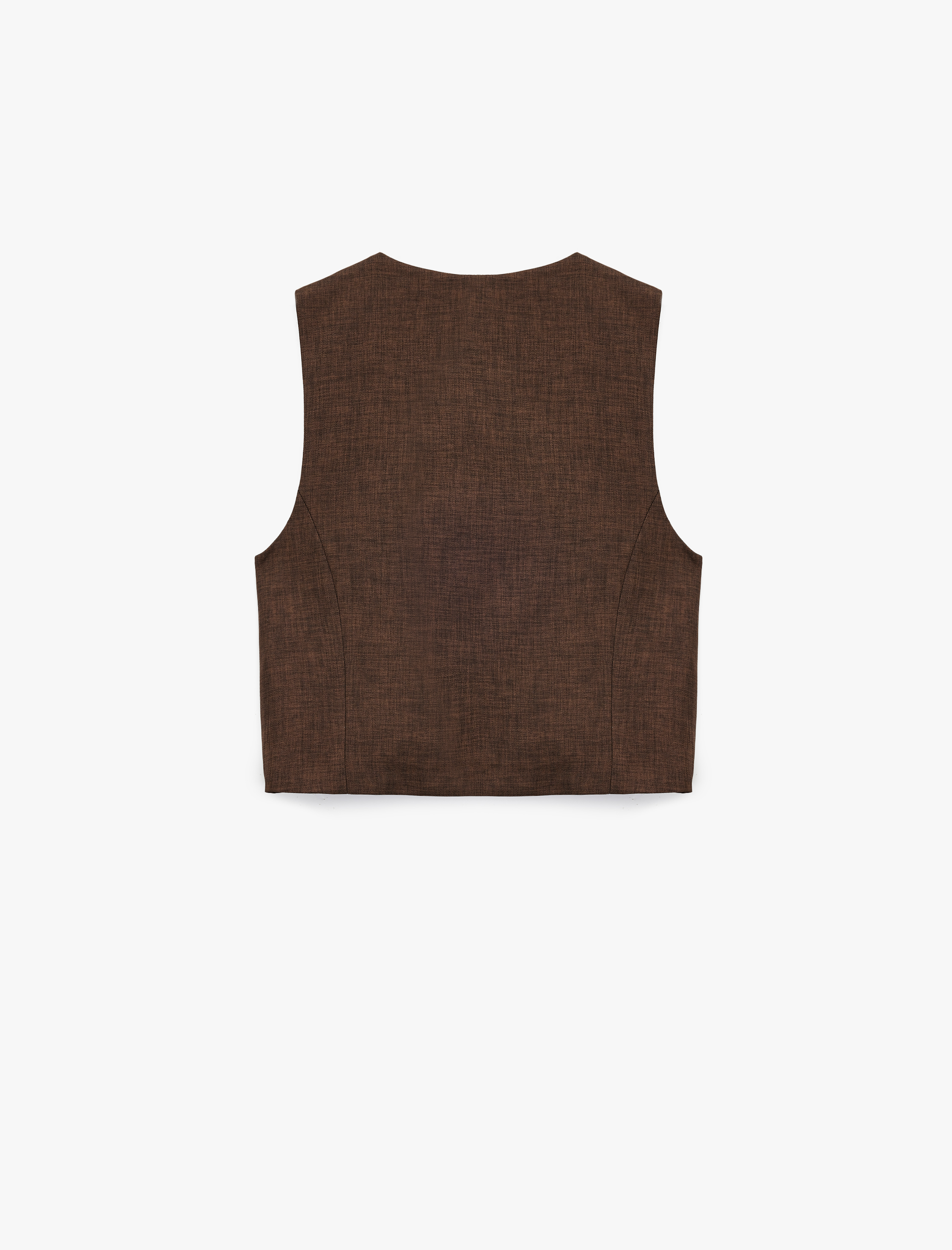   Gold Düğme Detaylı Kolsuz Blazer Yelek