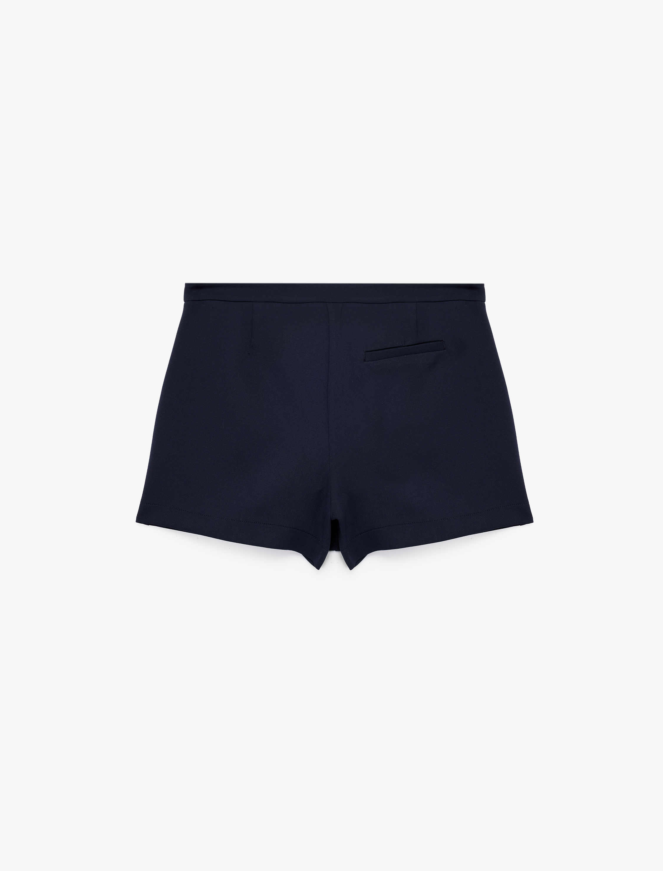   Yan Cepli Mini Şort Etek