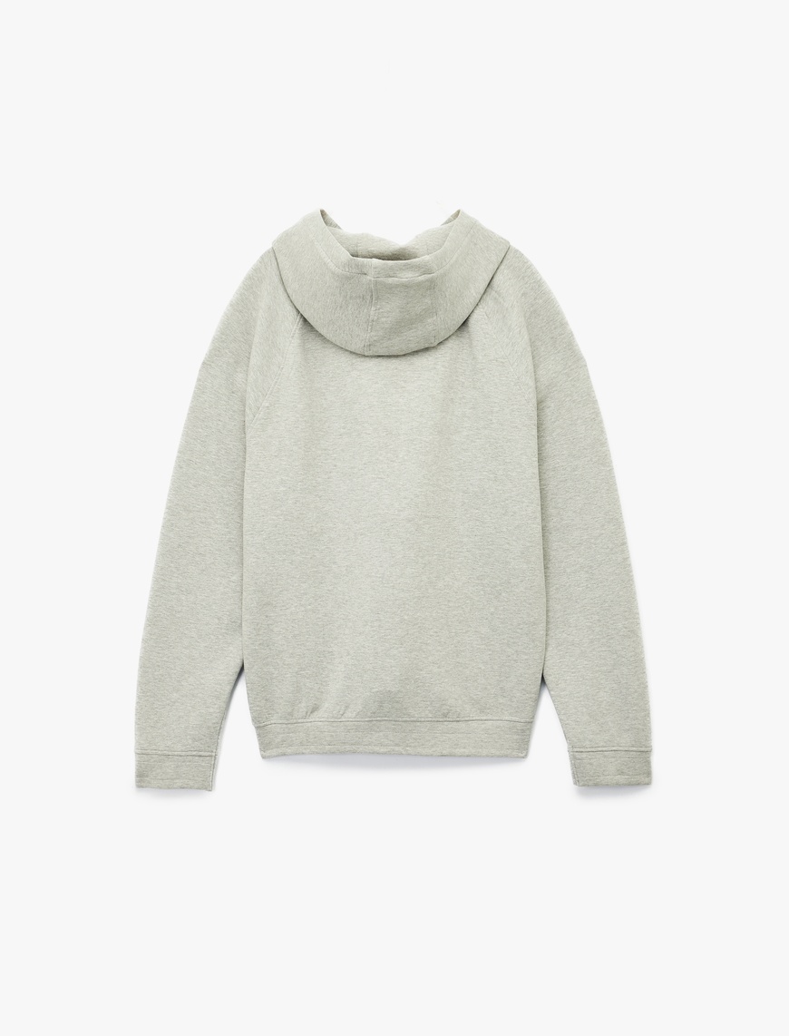  Kanguru Cepli Lastik Detaylı Uzun Kollu Kapüşonlu Sweatshirt