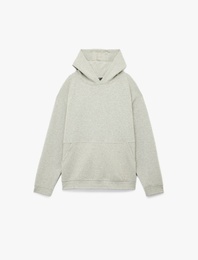 Kanguru Cepli Lastik Detaylı Uzun Kollu Kapüşonlu Sweatshirt