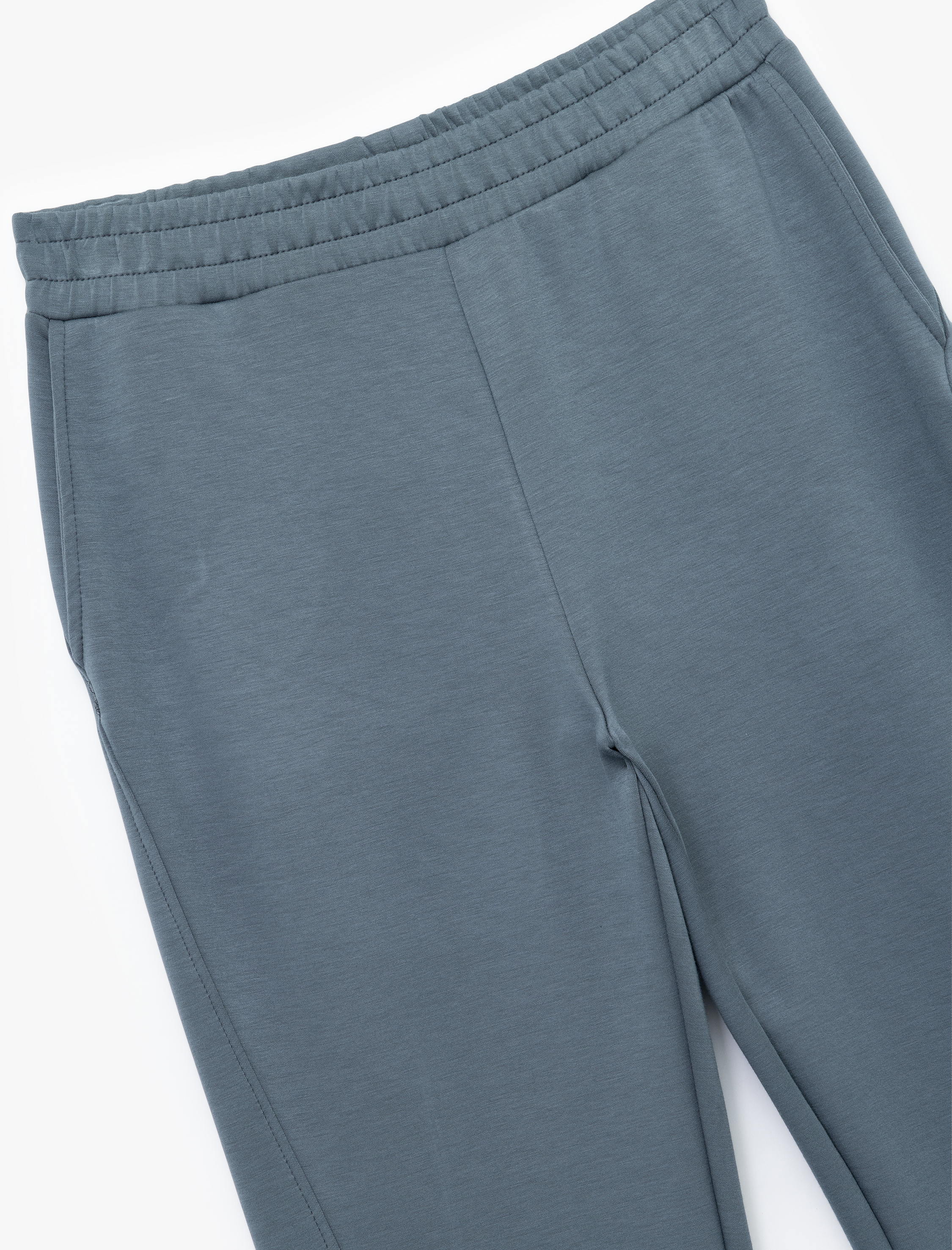   Yüksek Bel Cepli Rahat Kalıp Scuba Geniş Paça Eşofman Altı