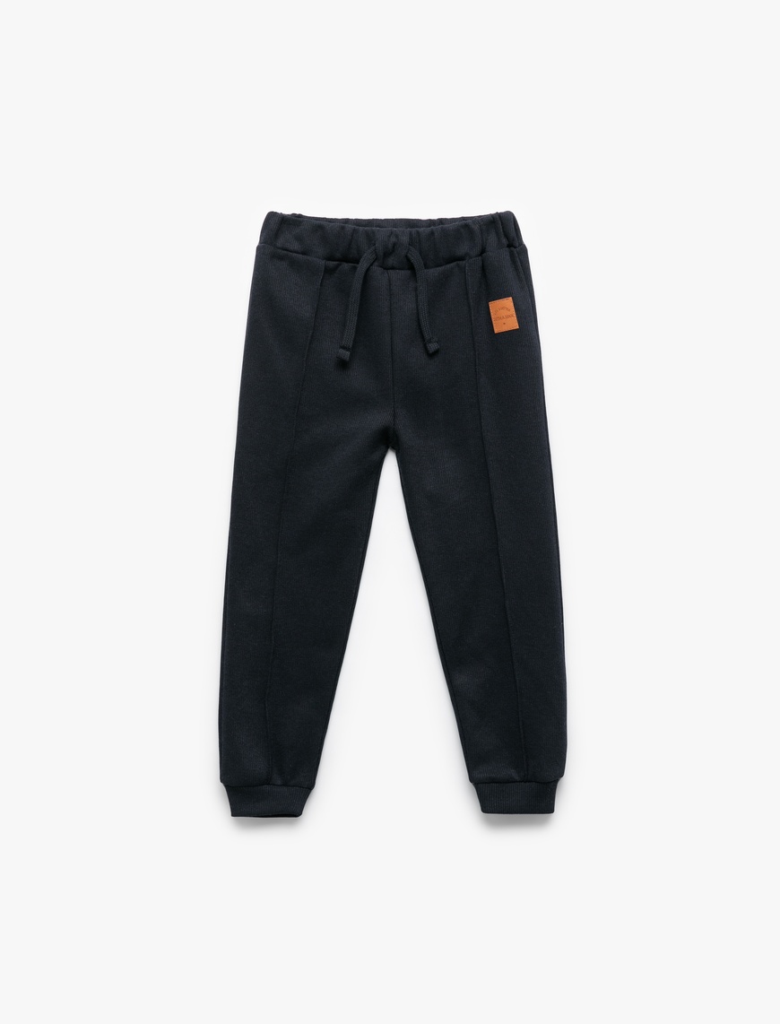  Erkek Bebek Beli lastikli Cepli Basic Jogger Eşofman Altı