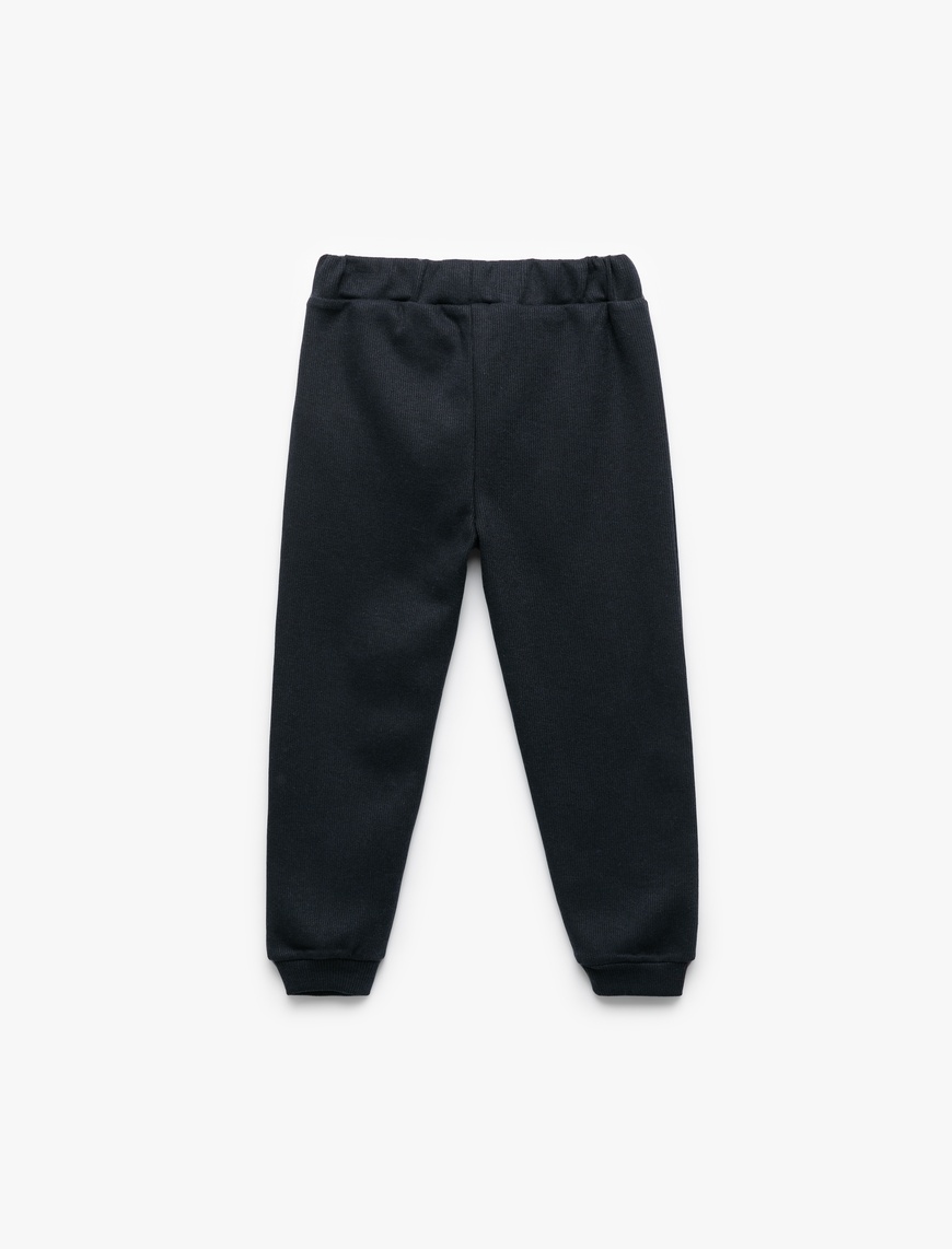  Erkek Bebek Beli lastikli Cepli Basic Jogger Eşofman Altı