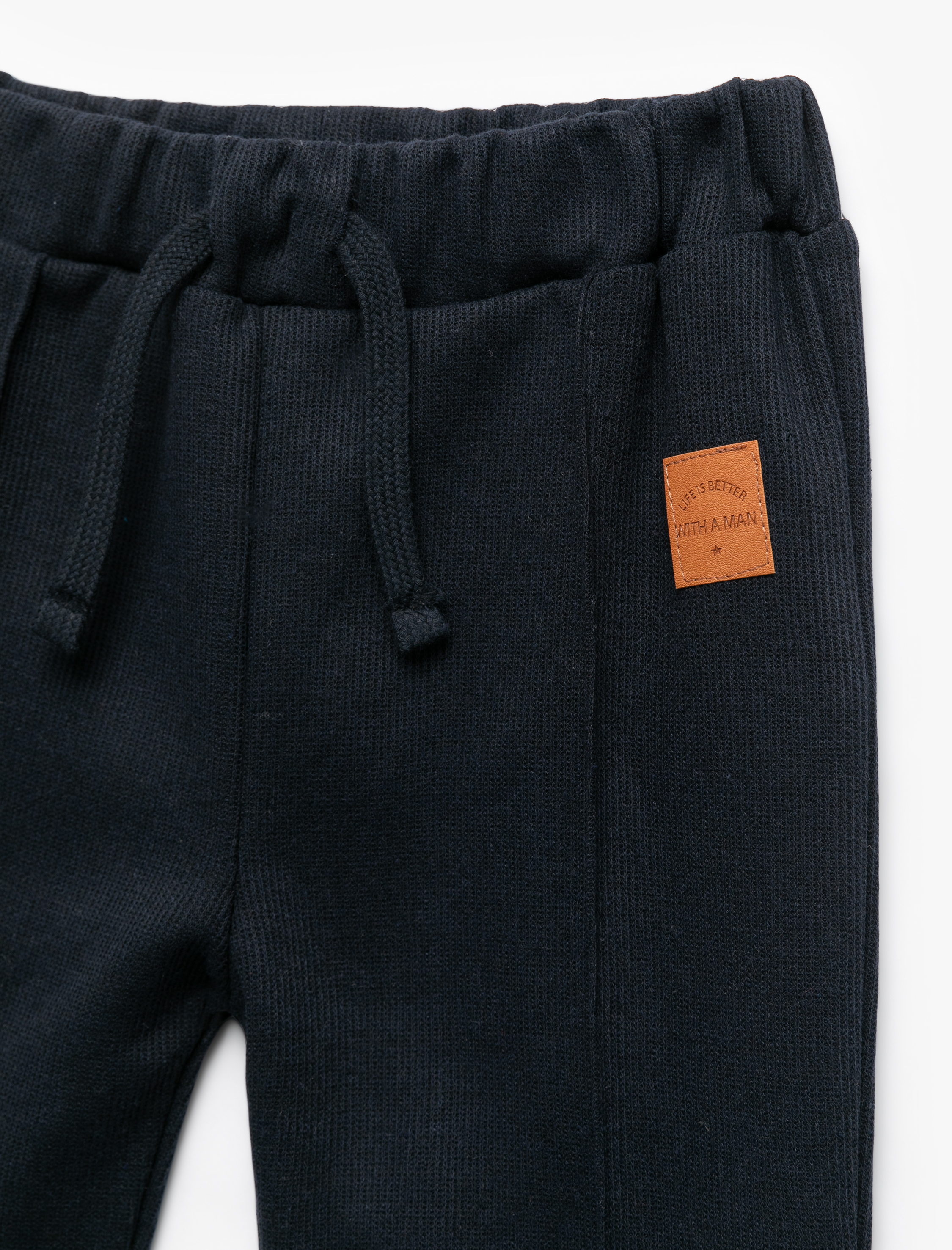  Erkek Bebek Beli lastikli Cepli Basic Jogger Eşofman Altı