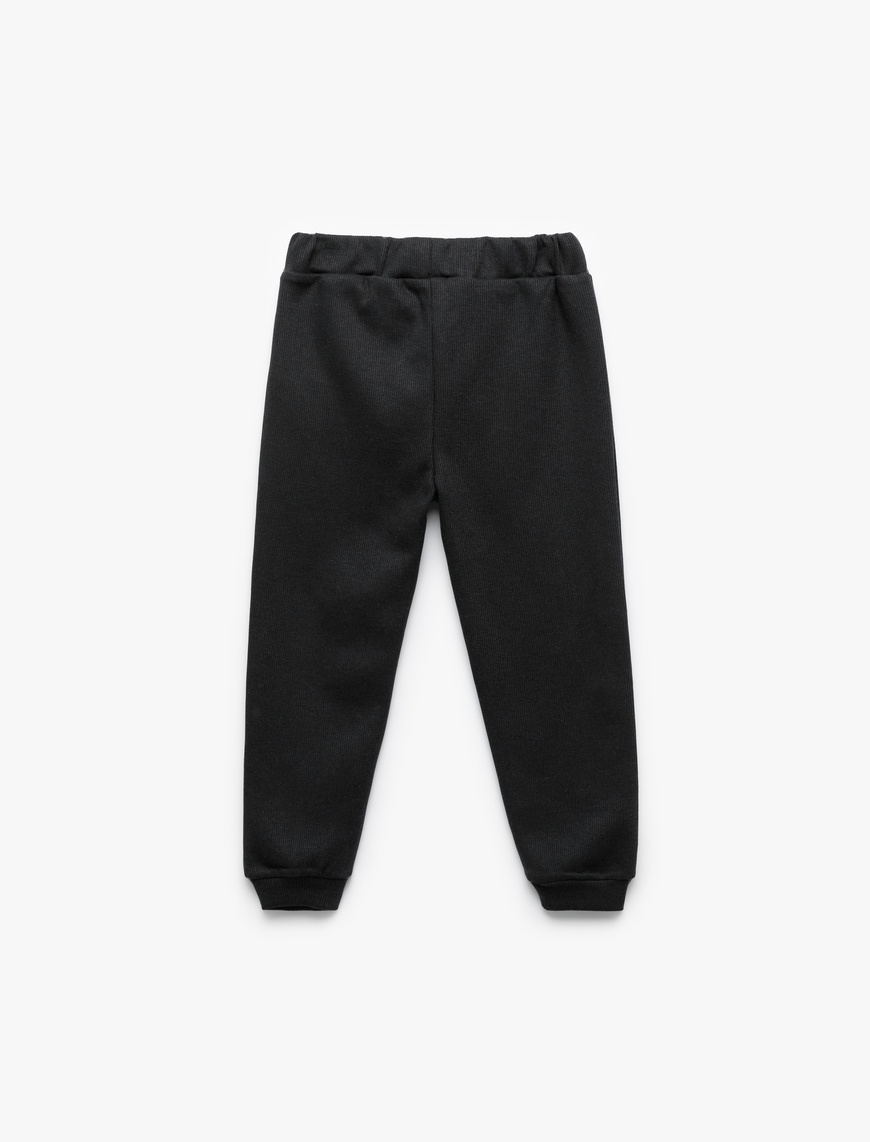  Erkek Bebek Beli lastikli Cepli Basic Jogger Eşofman Altı