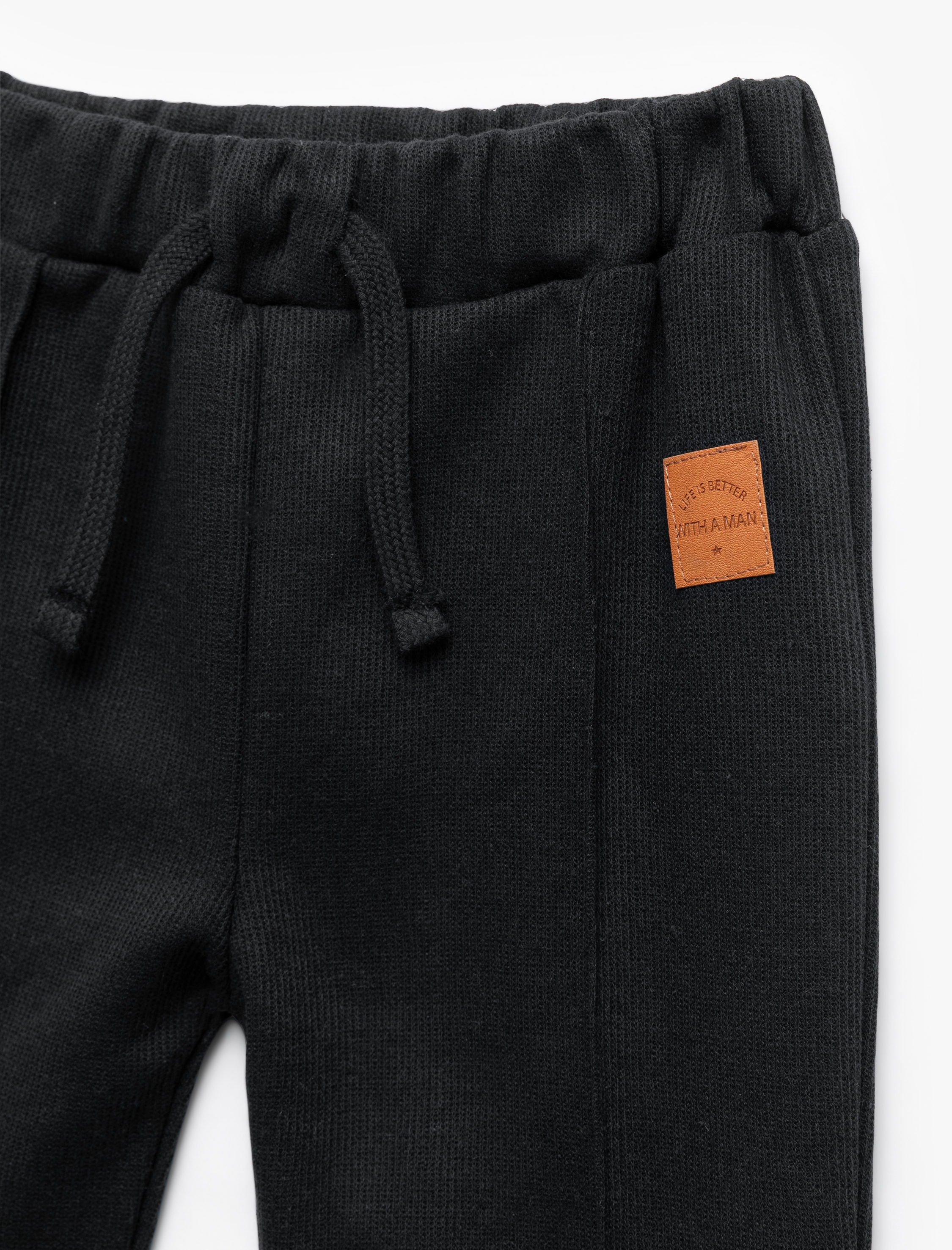  Erkek Bebek Beli lastikli Cepli Basic Jogger Eşofman Altı