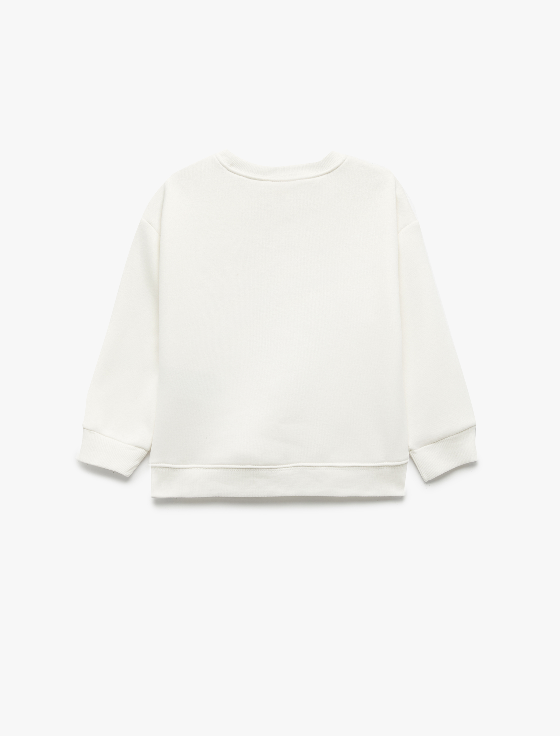  Erkek Bebek Yılbaşı Baskılı Uzun Kollu Şardonlu Bisiklet Yaka Sweatshirt