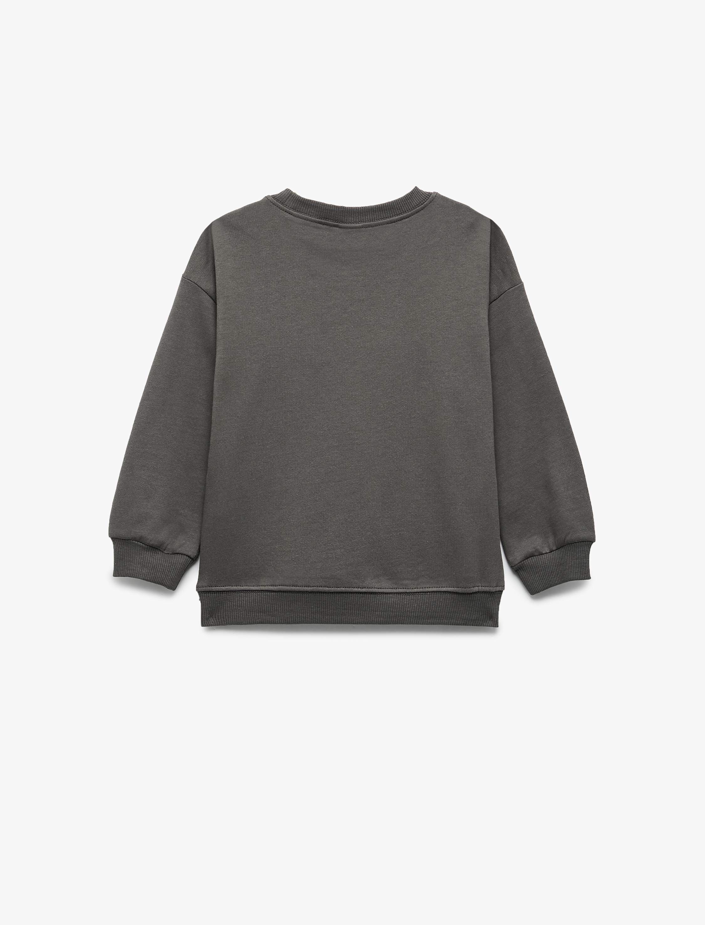  Kız Bebek Uzun Kollu Şardonlu Bisiklet Yaka Fiyonk Baskılı Sweatshirt