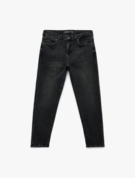 Pamuklu Normal Bel Tapered Fit Jean Pantolon