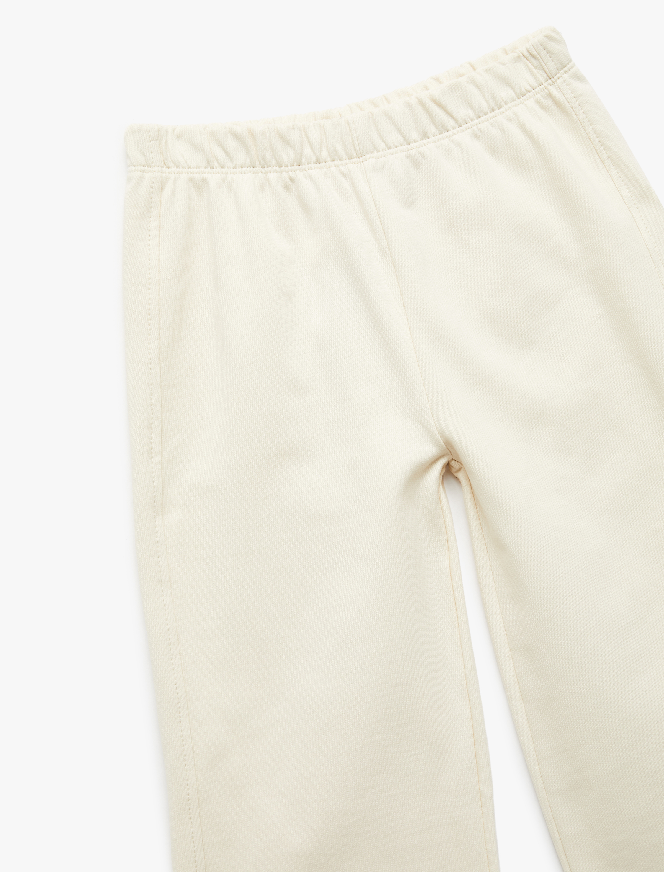  Kız Bebek Şardonlu Pamuklu Beli Lastikli Geniş Paça Eşofman Altı