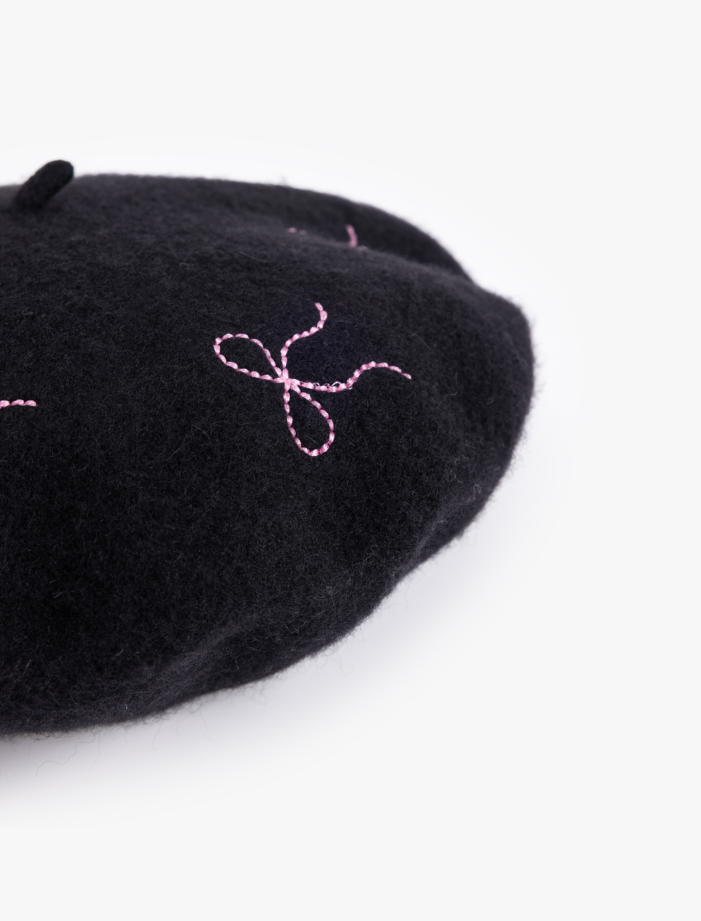  Kadın Fiyonk İşleme Detaylı Ressam Şapka