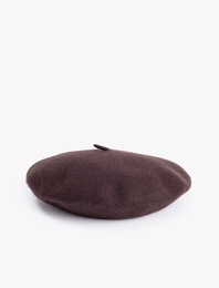 Koyun Yünü Karışımlı Ressam Şapka