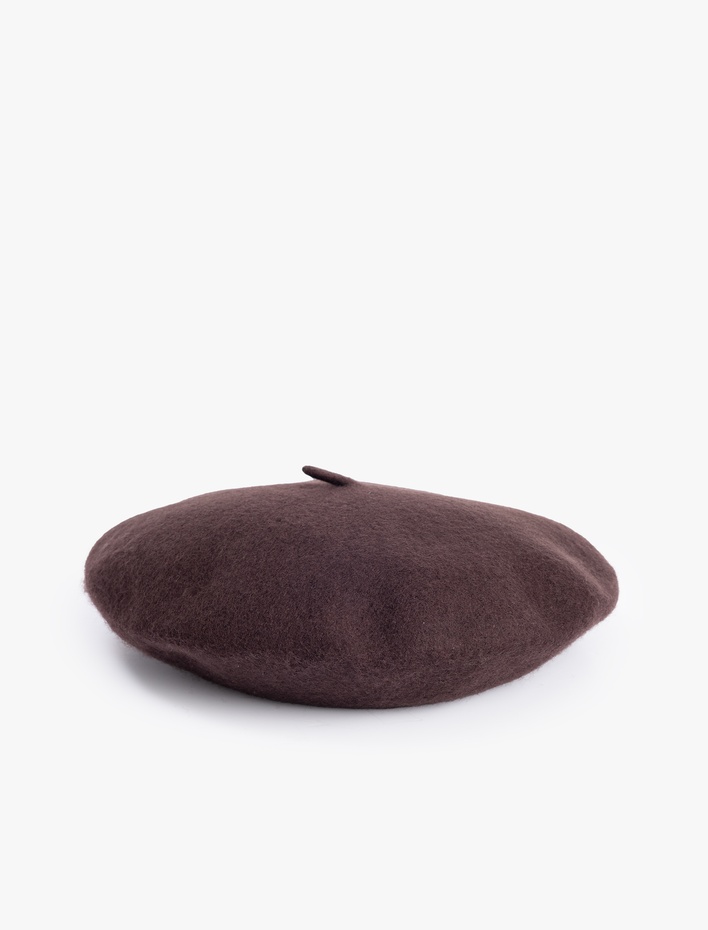 Kadın Koyun Yünü Karışımlı Ressam Şapka