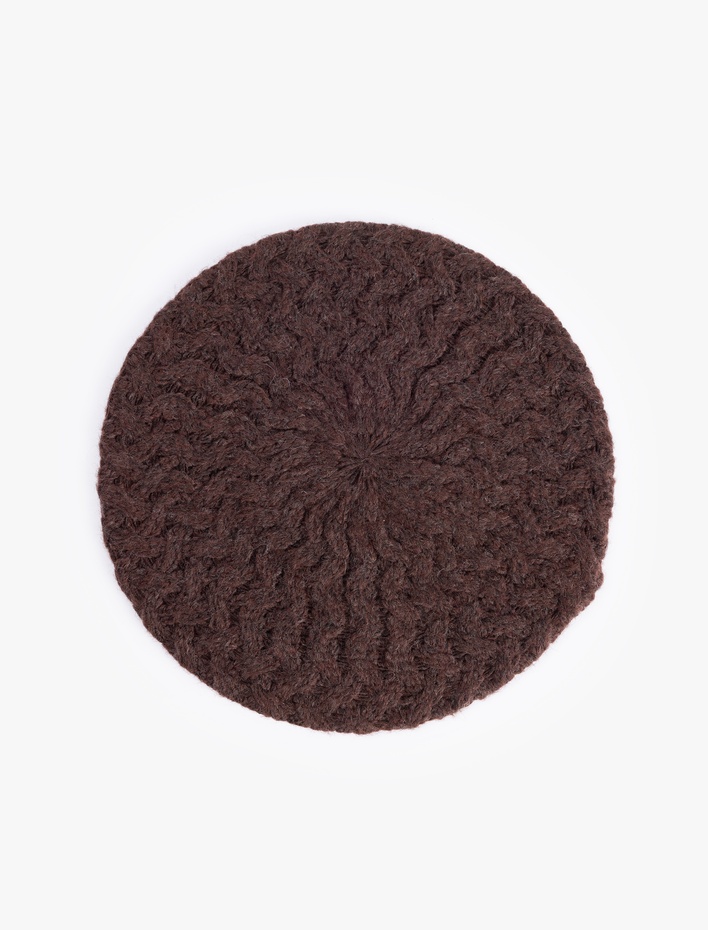 Kadın Örgü Dokulu Ressam Şapka - Koton X Sima Tarkan