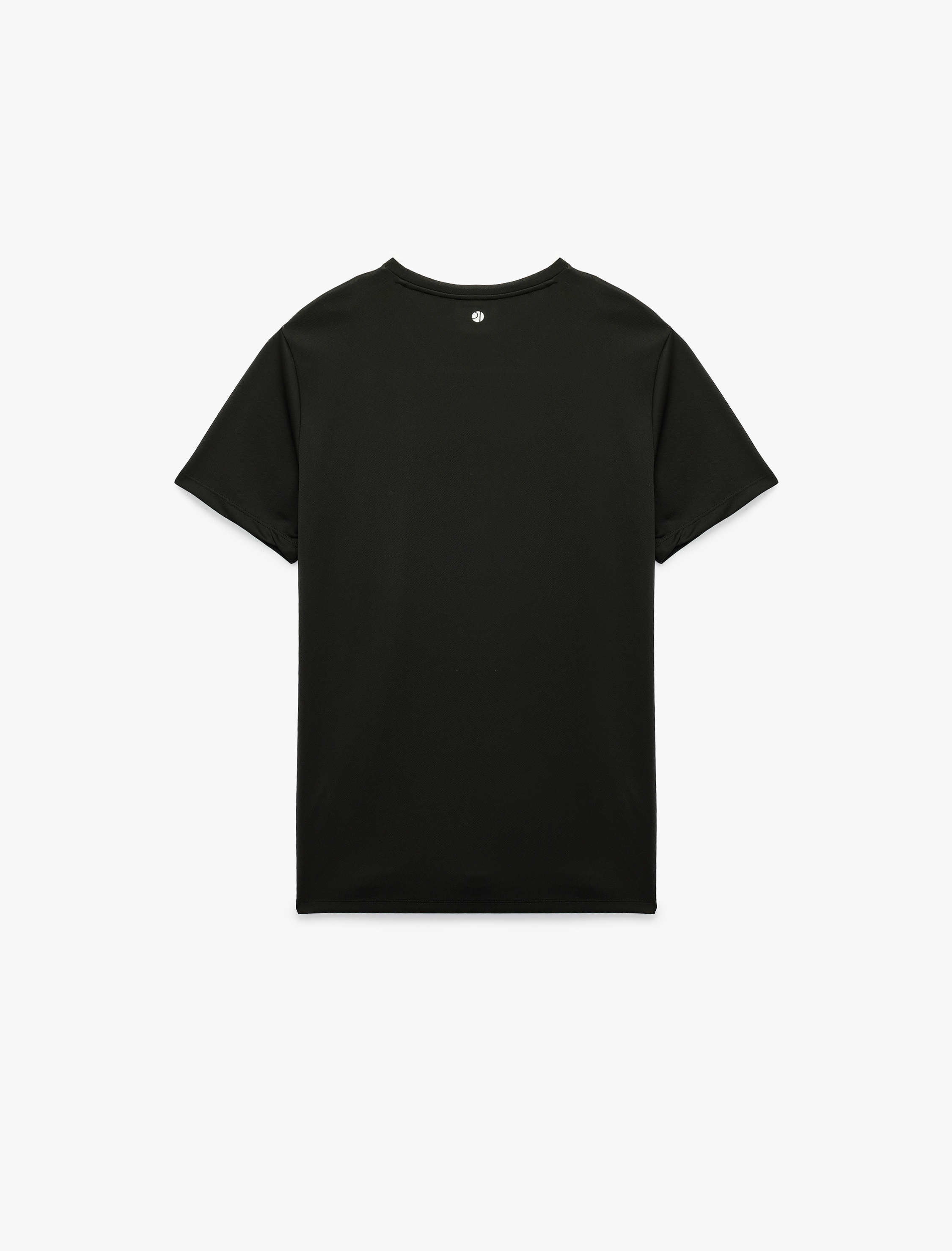   Kısa Kollu Baskı Detaylı Bisiklet Yaka Spor Tişört