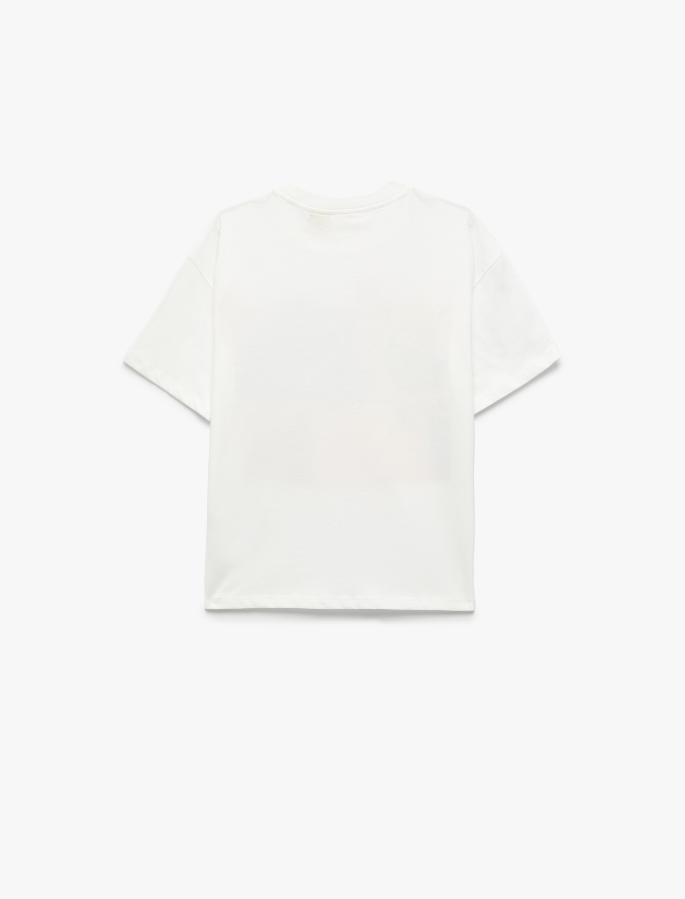  Kız Çocuk Stitch Lisanslı Pamuklu Uzun Kollu Bisiklet Yaka Baskılı Tişört