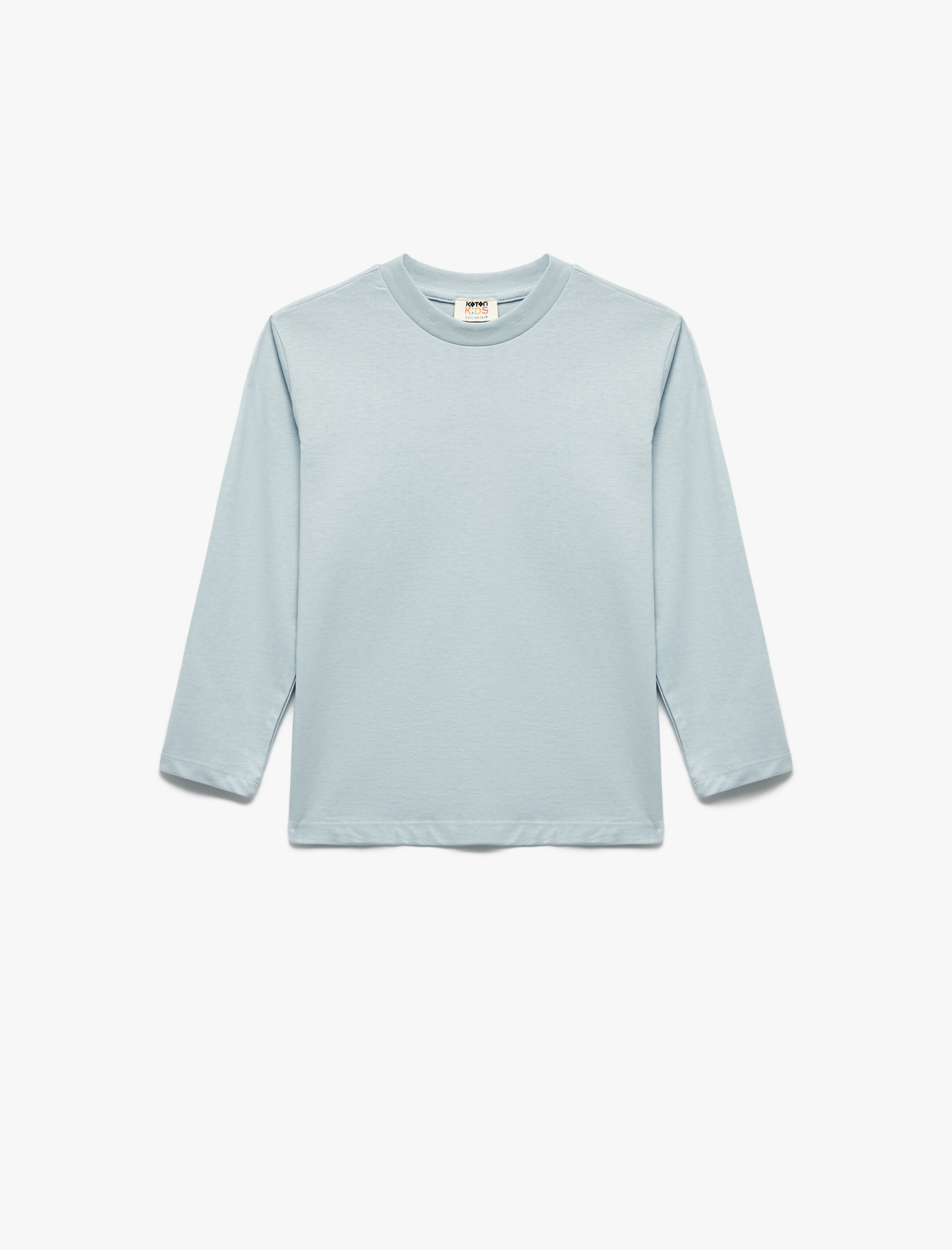  Erkek Çocuk Uzun Kollu Bisiklet Yaka Pamuklu 5'li Tişört Seti