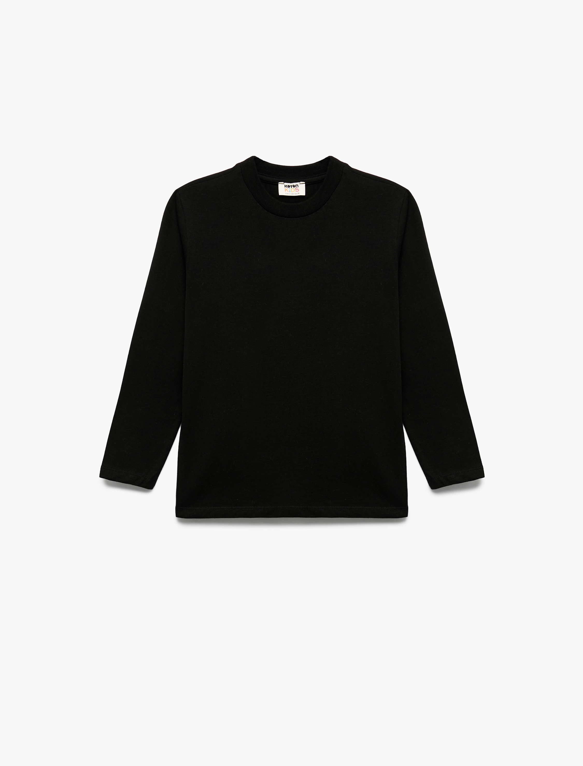  Erkek Çocuk Uzun Kollu Bisiklet Yaka Pamuklu 5'li Tişört Seti