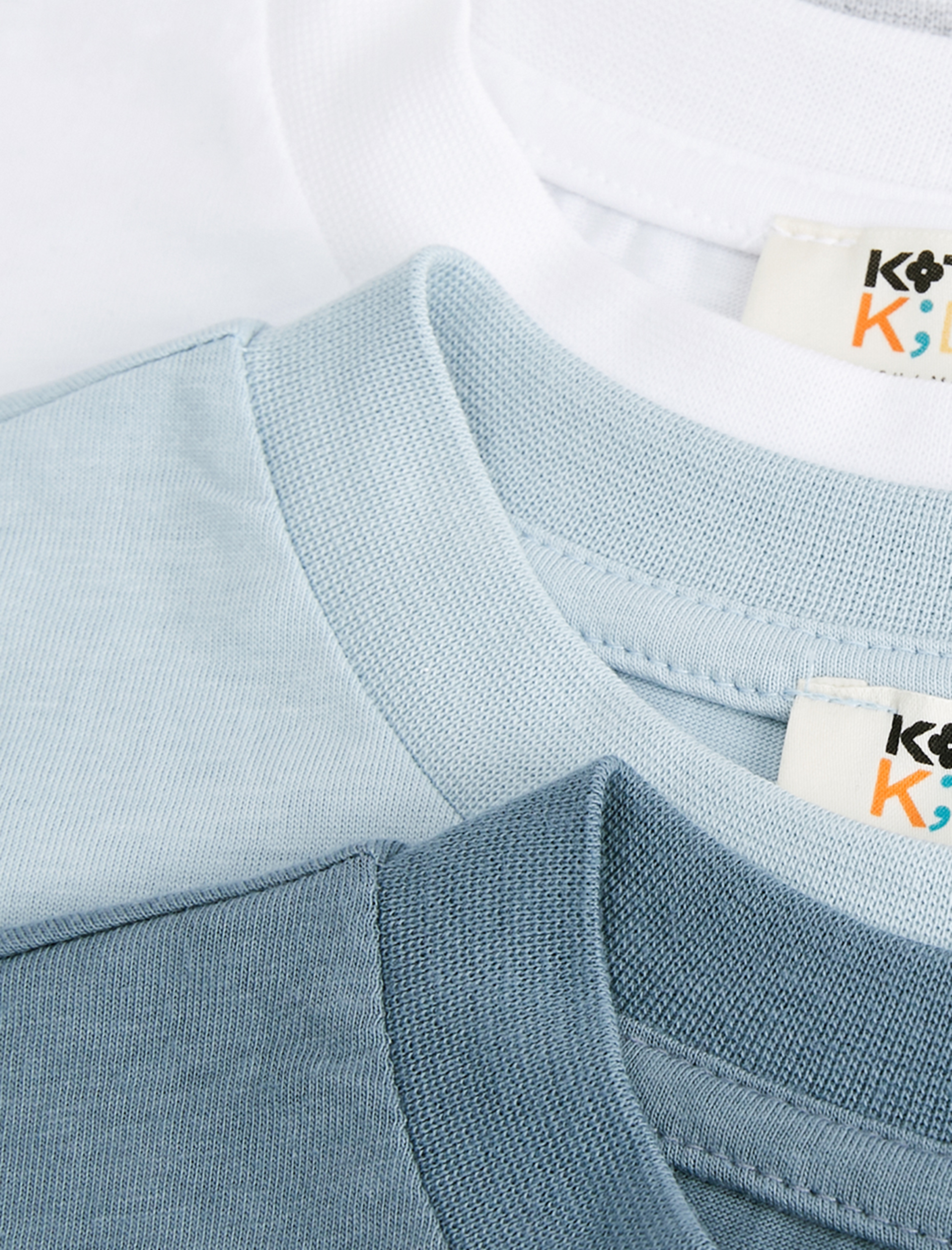  Erkek Bebek Uzun Kollu Bisiklet Yaka Pamuklu 5'li Tişört Seti