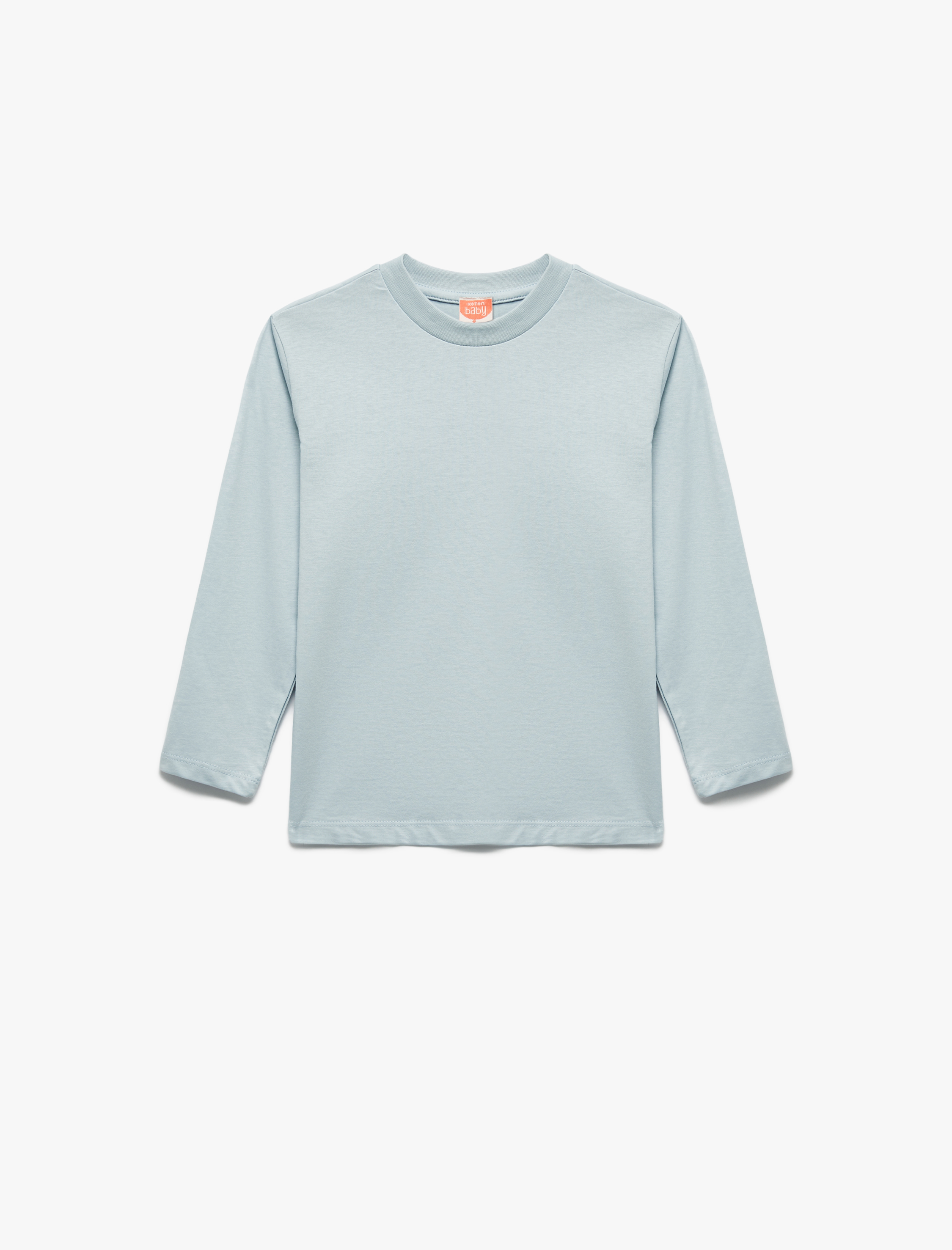  Erkek Bebek Uzun Kollu Bisiklet Yaka Pamuklu 5'li Tişört Seti