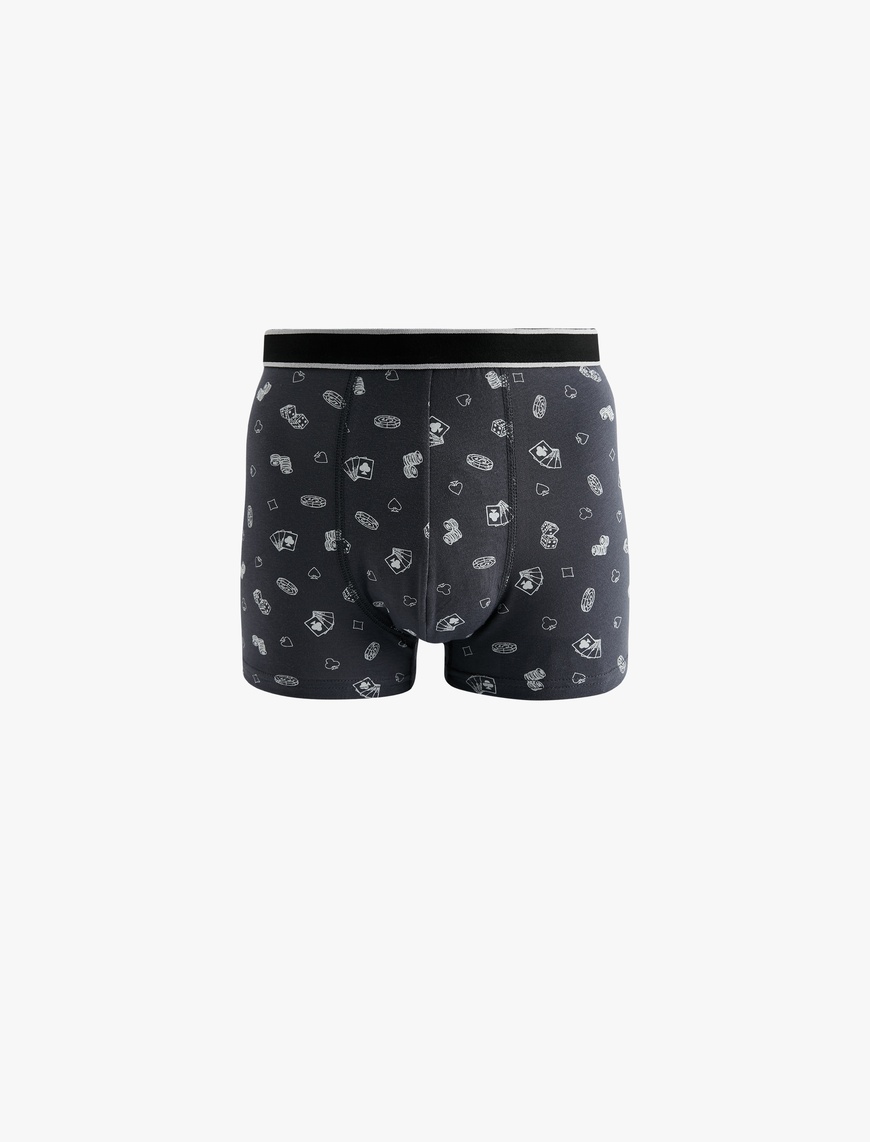   Pamuklu Desenli 3'lü Boxer Seti