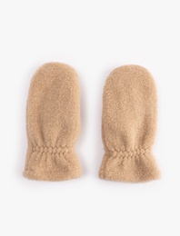 İçi Suni Kürklü Tek Parmak Kayak Eldiveni