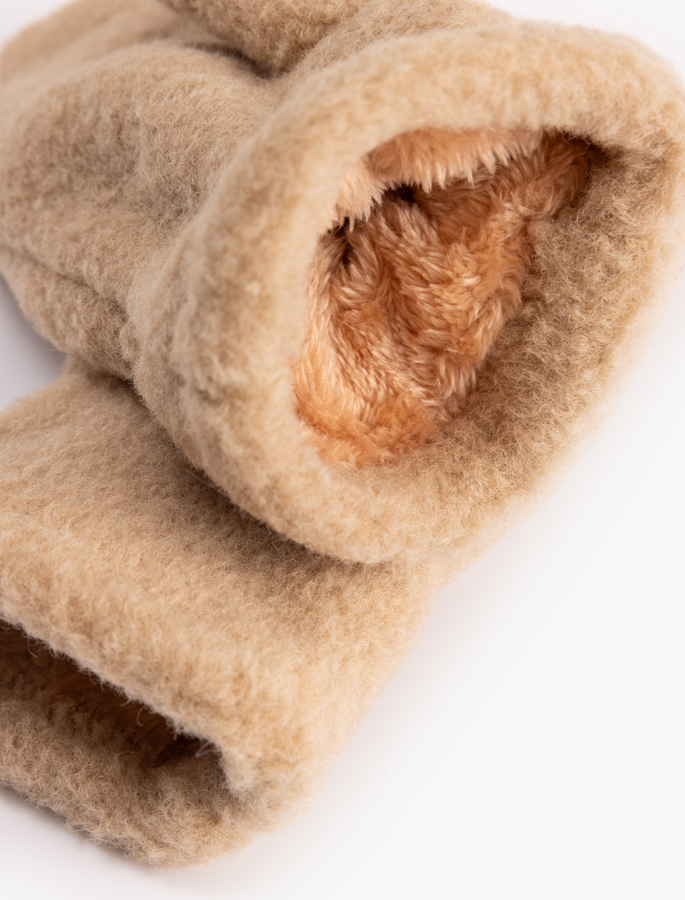  Kadın İçi Suni Kürklü Tek Parmak Kayak Eldiveni