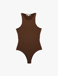 Kolsuz Bisiklet Yaka Çıtçıtlı Slim Fit Body