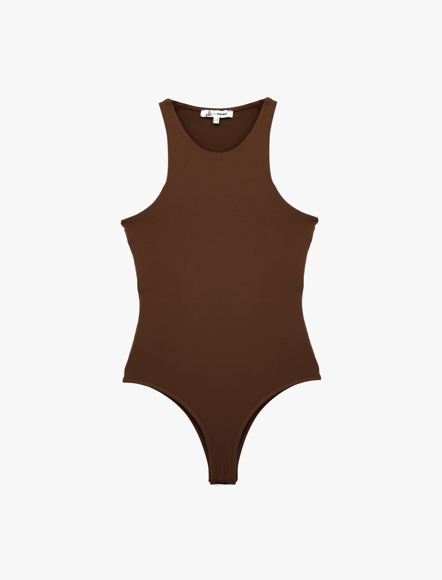   Kolsuz Bisiklet Yaka Çıtçıtlı Slim Fit Body