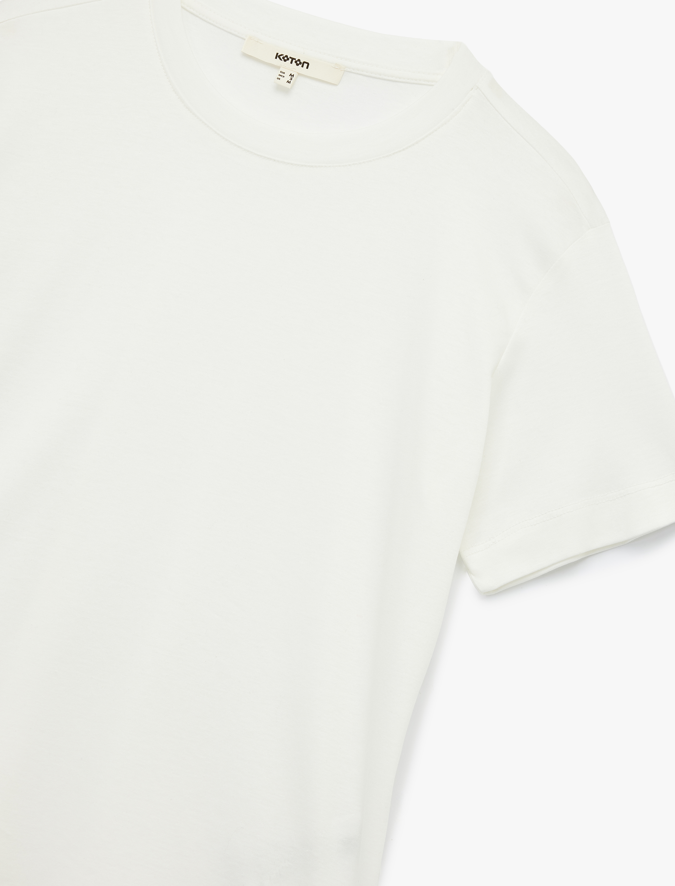   Pamuk Modal Karışımlı Slim Fit Kısa Kollu Bisiklet Yaka Basic Tişört