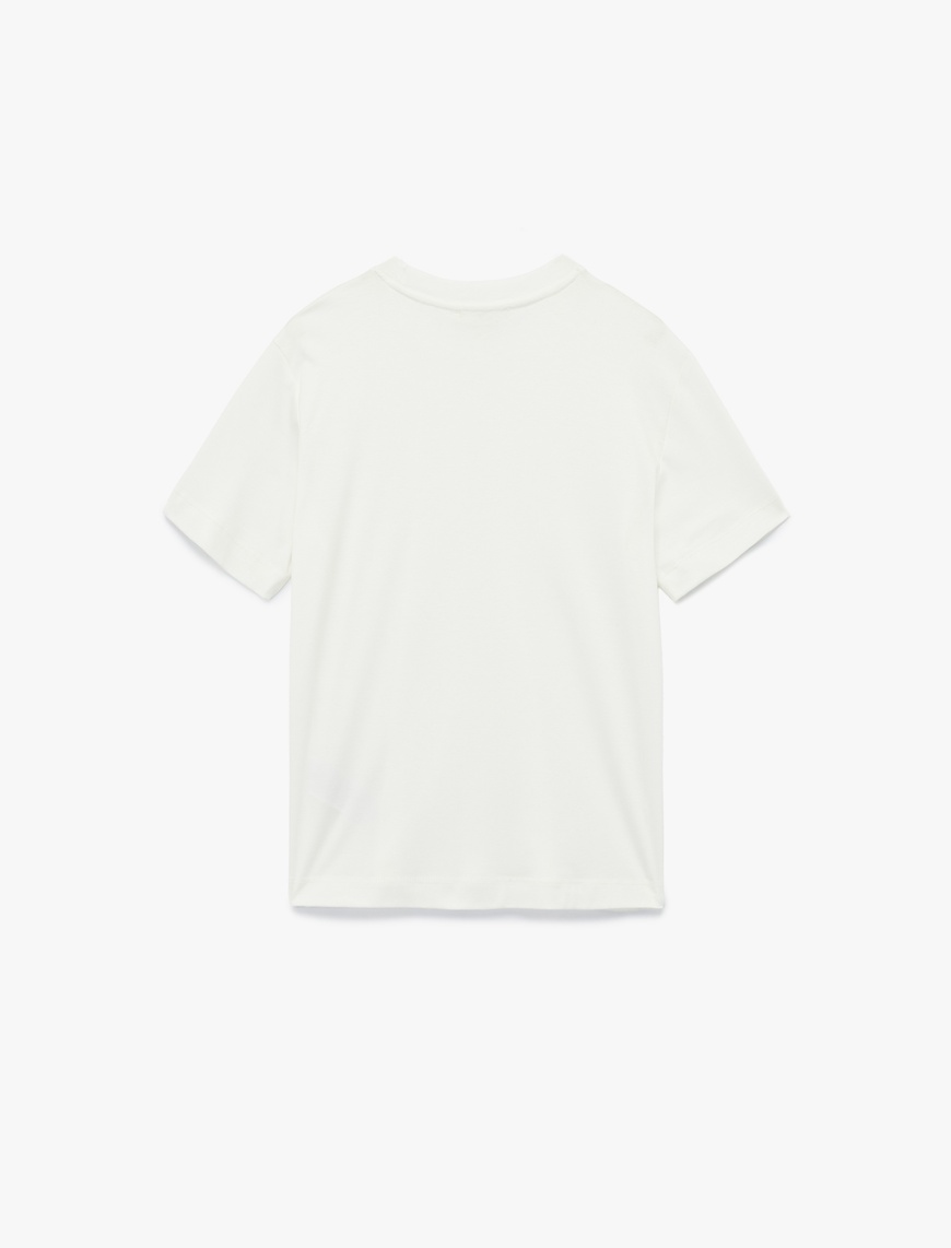   Pamuk Modal Karışımlı Slim Fit Kısa Kollu Bisiklet Yaka Basic Tişört
