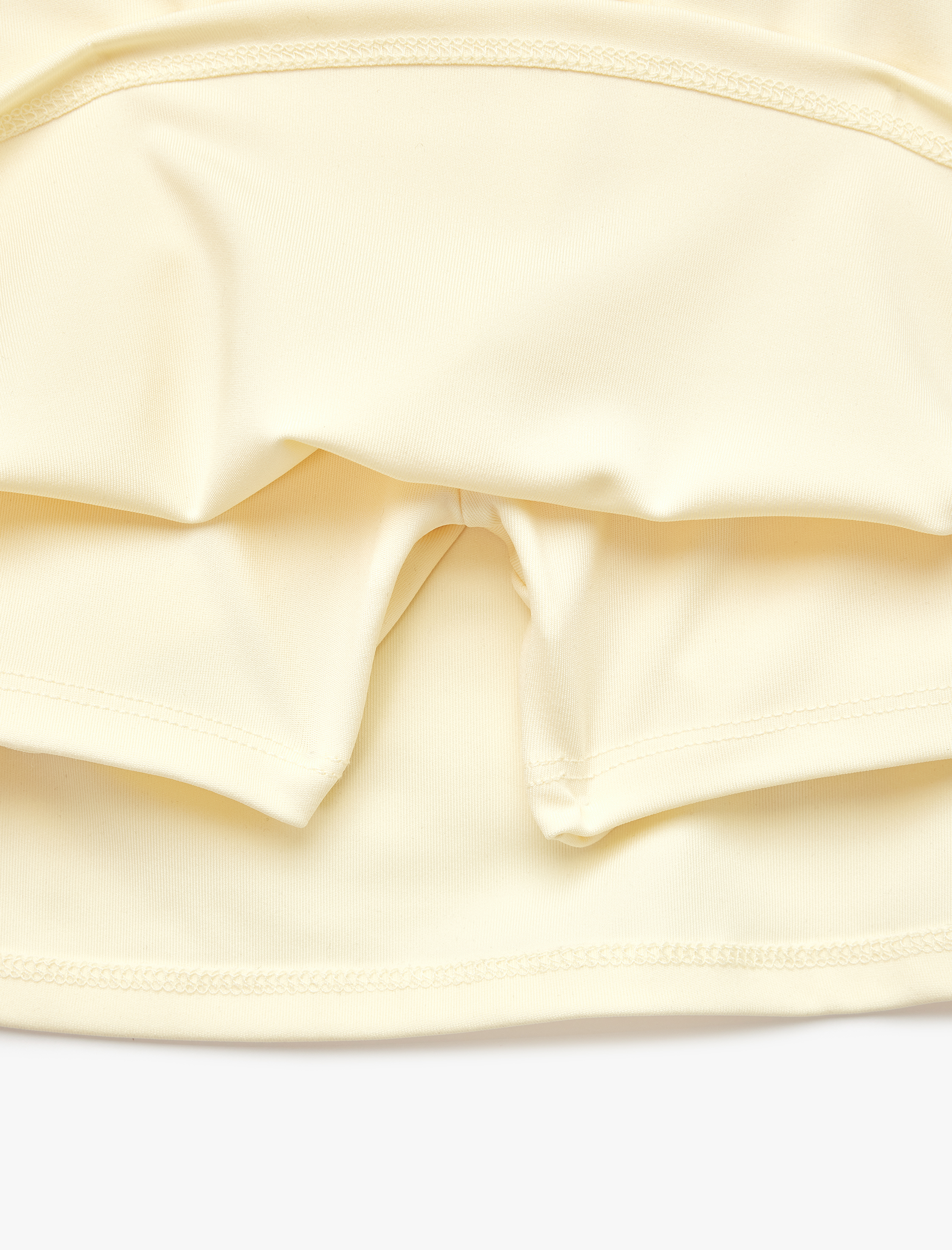   Yüksek Bel Rahat Kalıp İnterlok Mini Spor Şort Etek