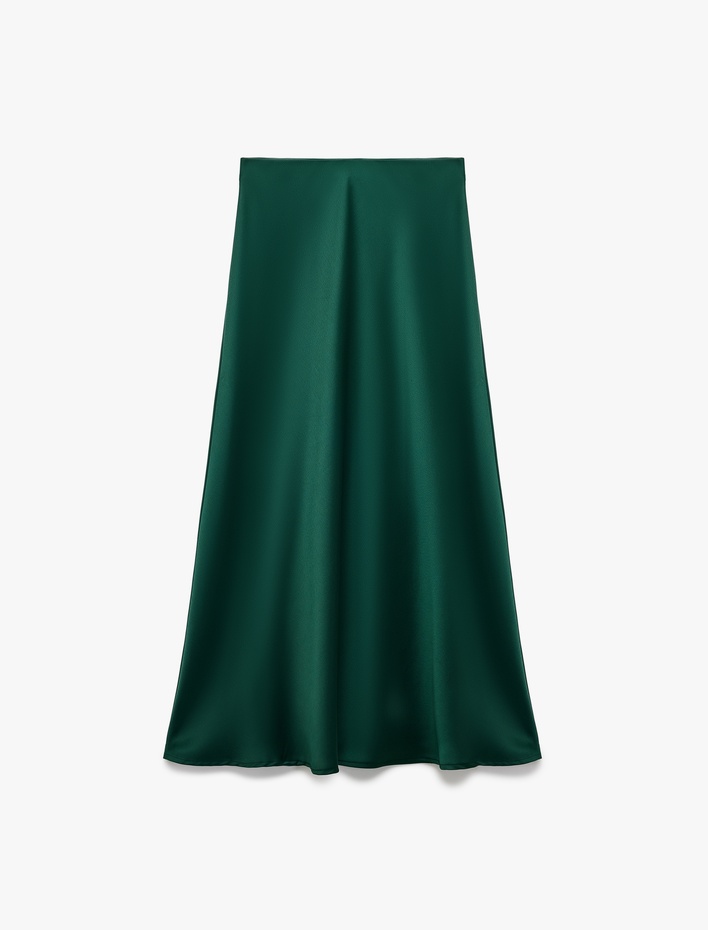  Regular Fit Midi Saten Etek