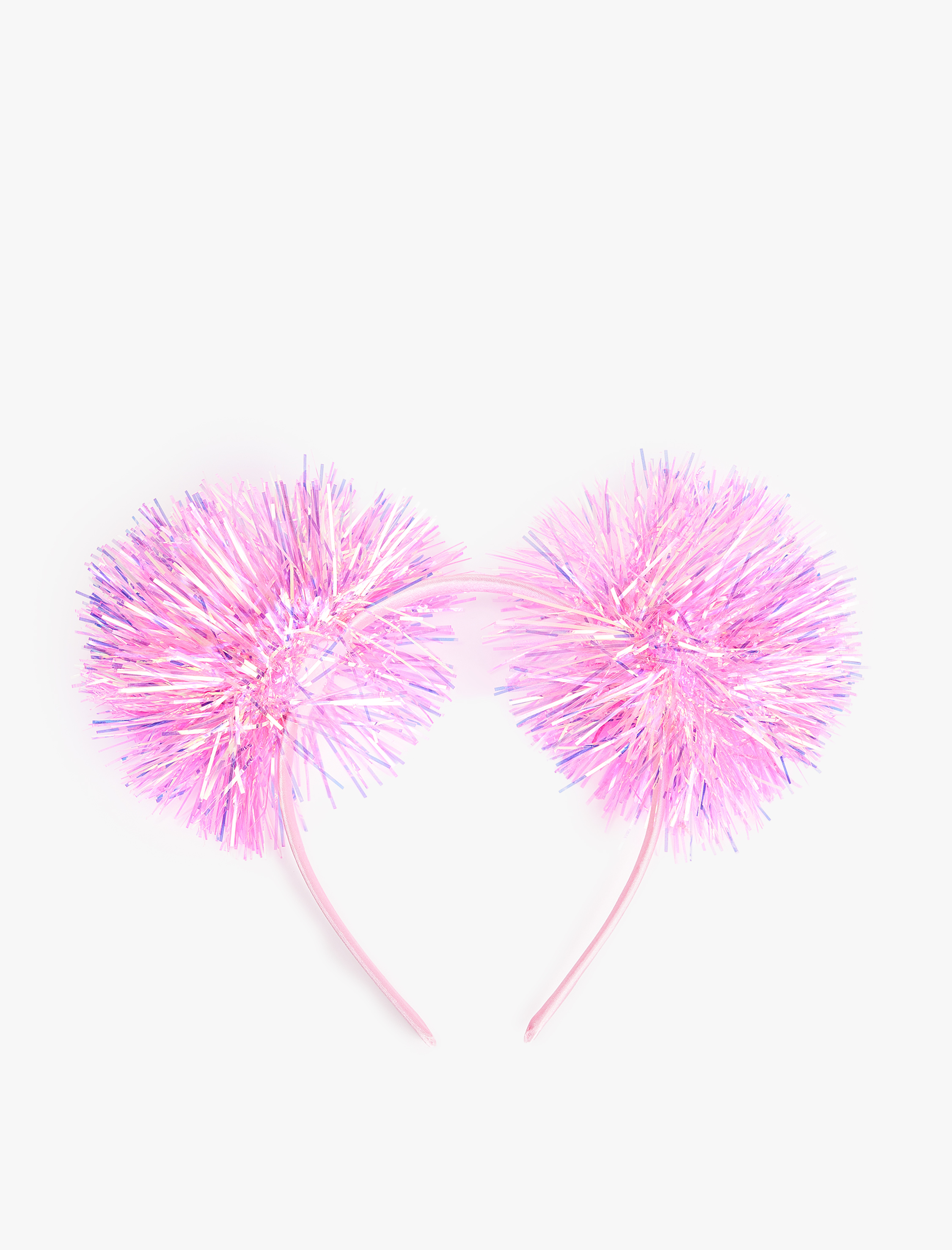  Kız Çocuk Parlak Ponpon Detaylı Yılbaşı Tacı