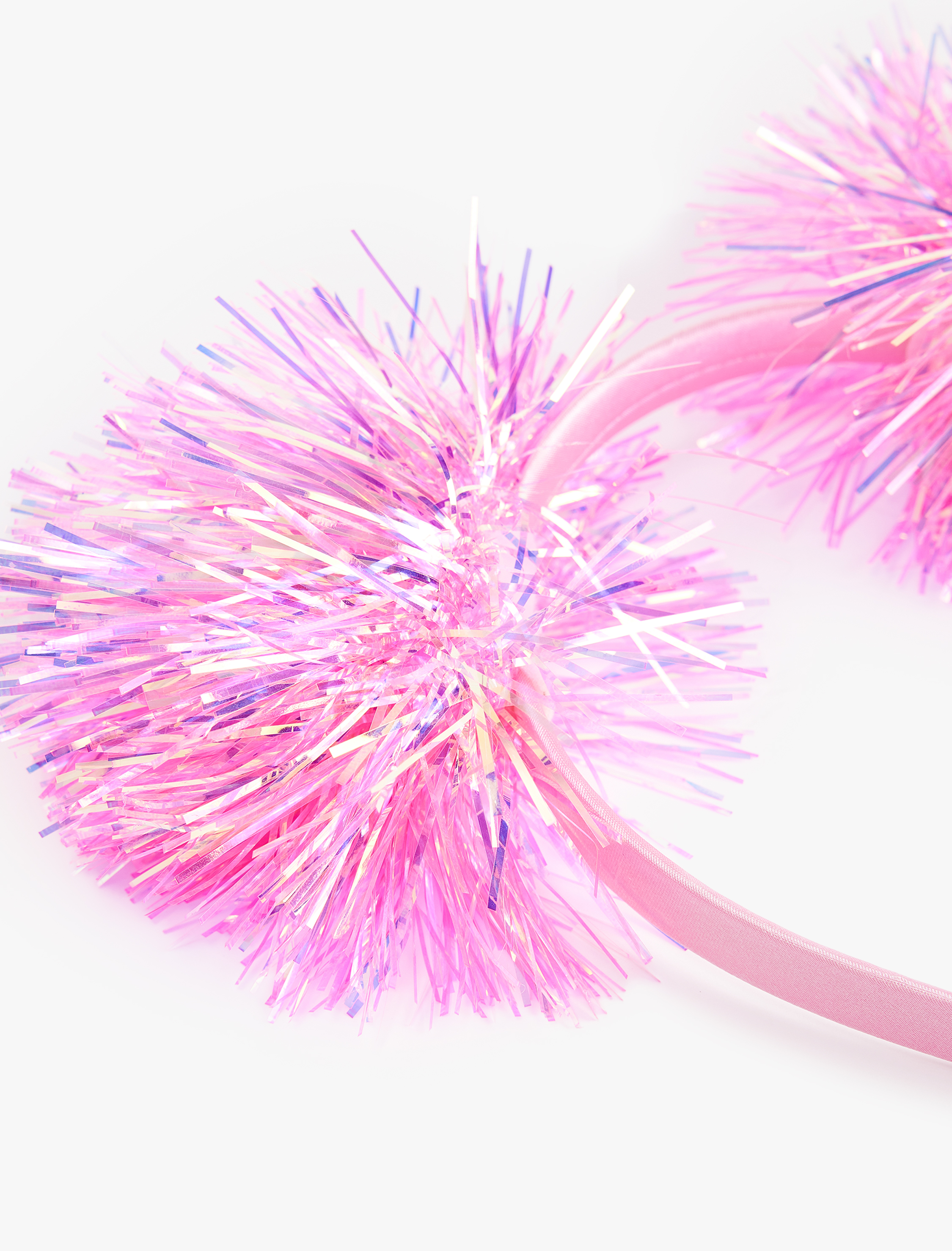  Kız Çocuk Parlak Ponpon Detaylı Yılbaşı Tacı