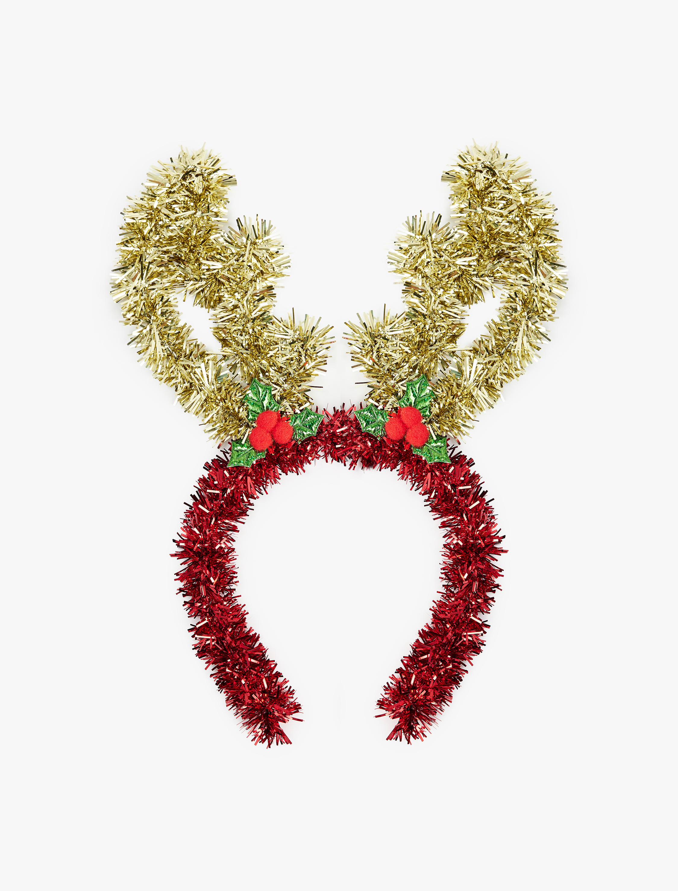  Kız Çocuk Parlak Geyik Boynuzu Detaylı Yılbaşı Tacı