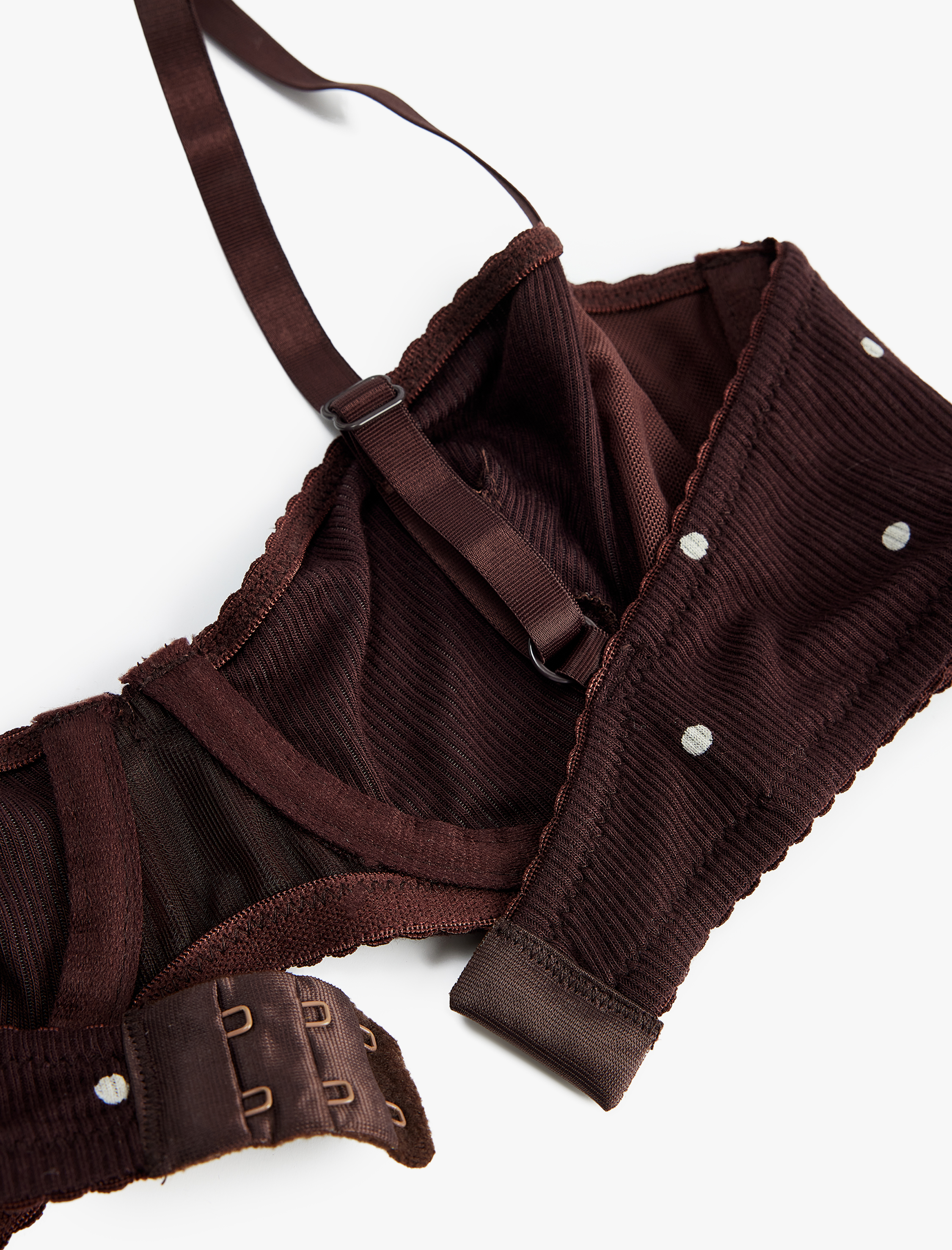   Rahat Kalıp Dolgusuz Puantiyeli Balenli Sütyen