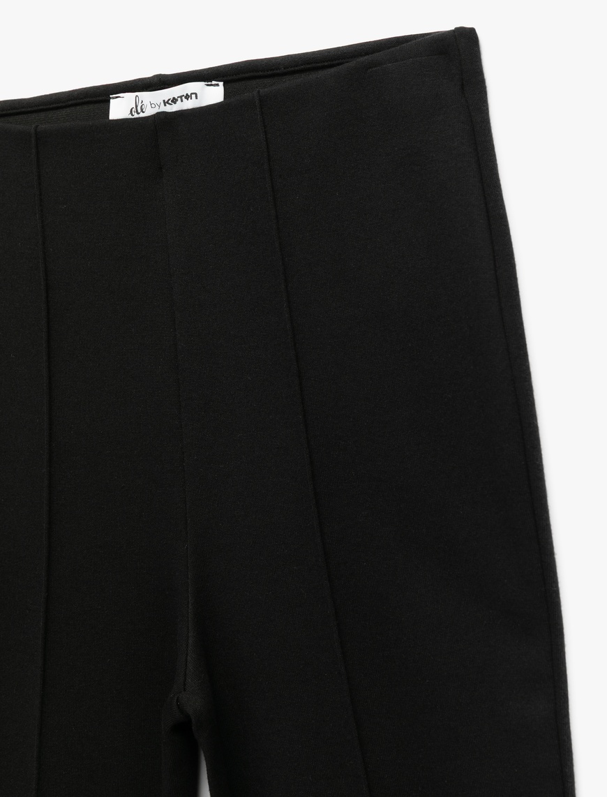   Yüksek Bel Basic İspanyol Paça Pantolon