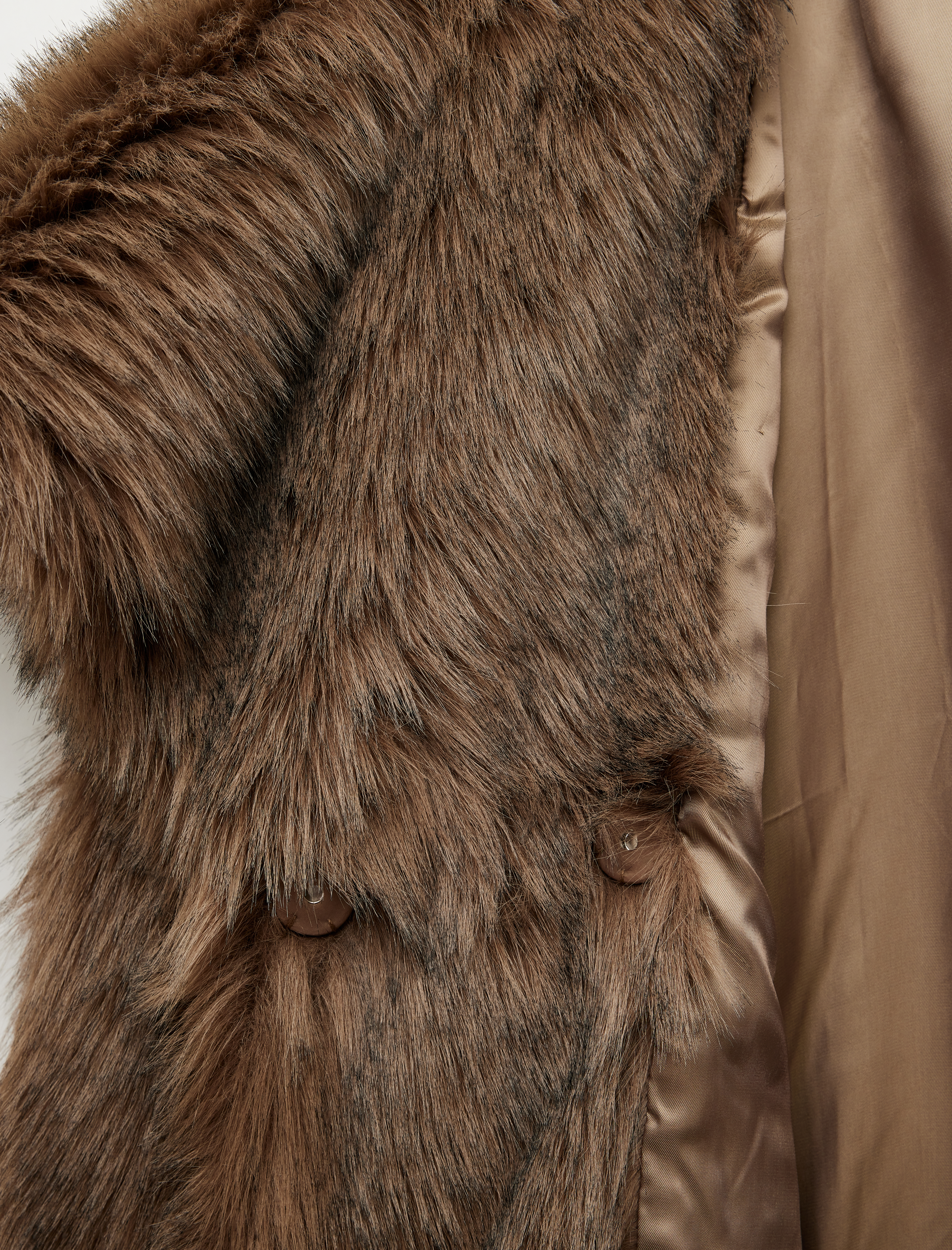   Geniş Yaka Oversize Suni Kürk Ceket