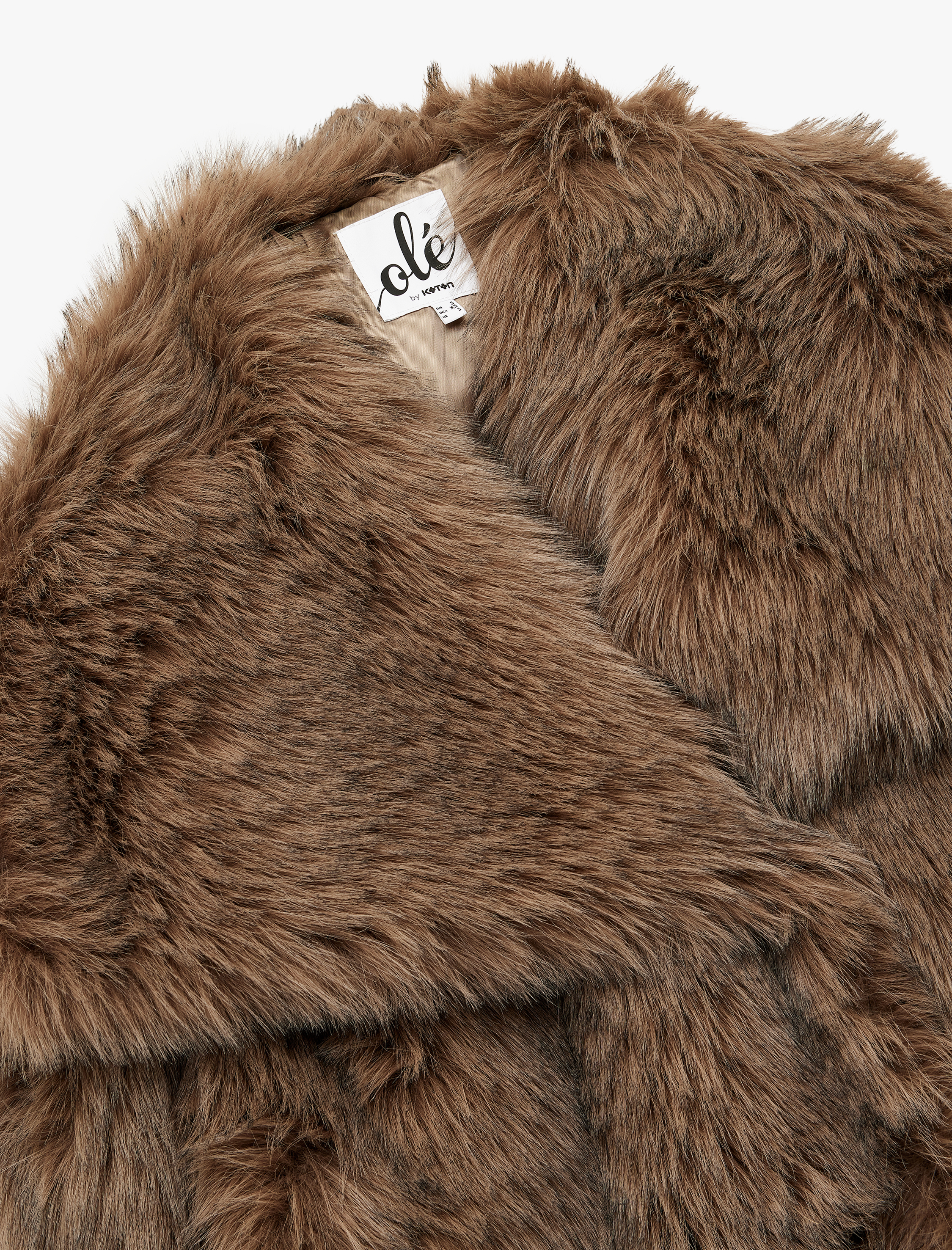   Geniş Yaka Oversize Suni Kürk Ceket