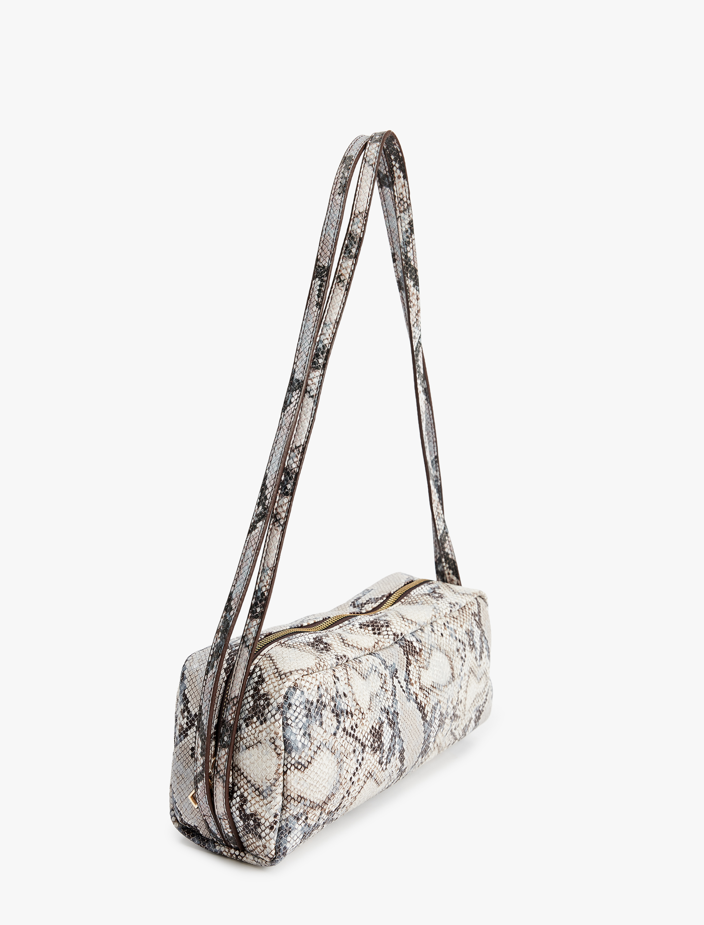  Kadın Suni Deri Yılan Derisi Desenli Omuz Çantası