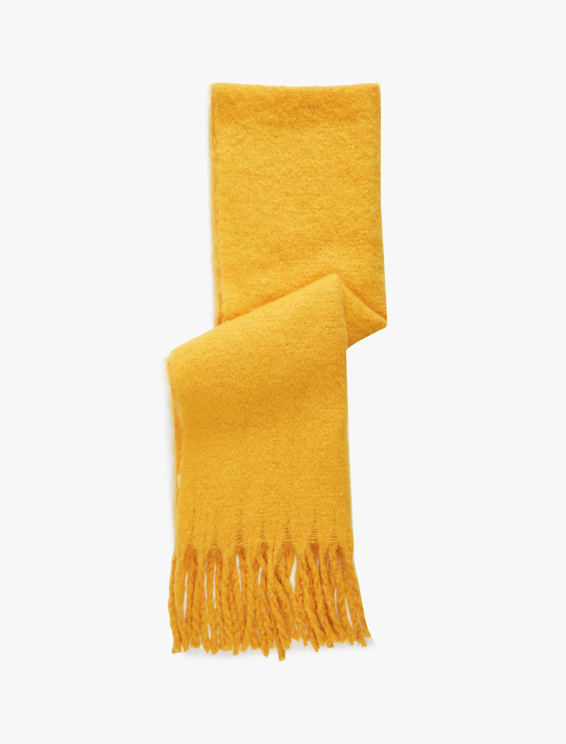  Kadın Yumuşak Dokulu Püsküllü Uzun Atkı