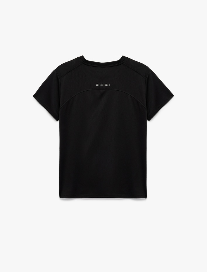  Kısa Kollu Bisiklet Yaka Spor Tişört