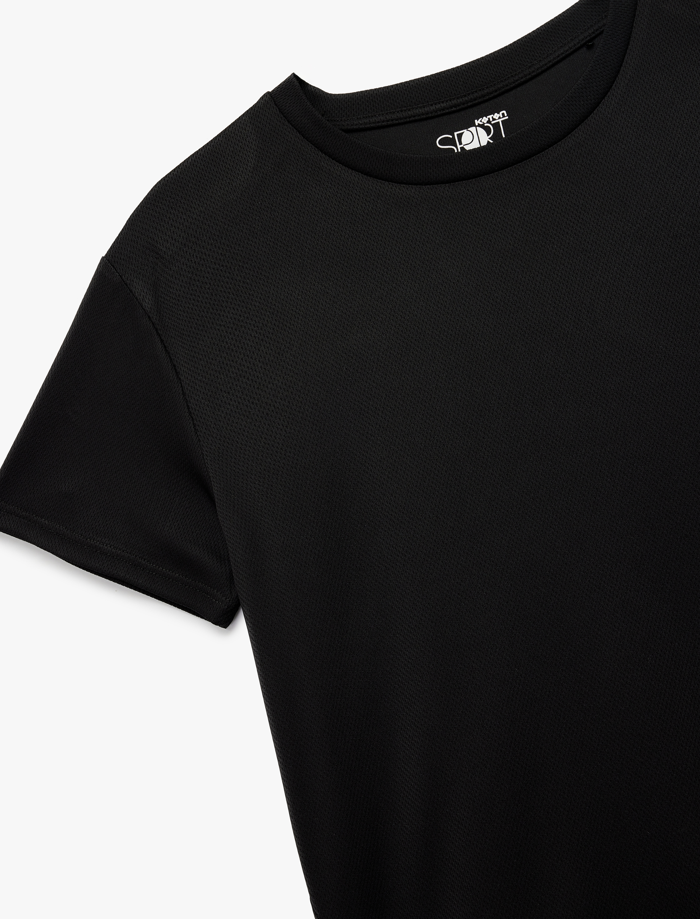   Kısa Kollu Bisiklet Yaka Spor Tişört